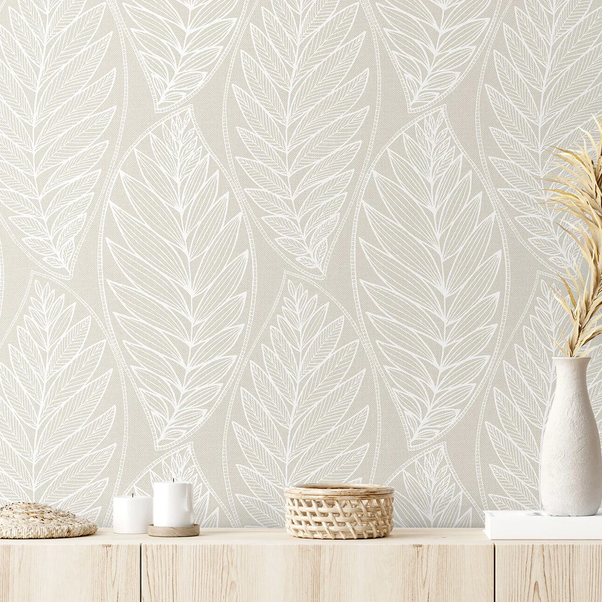 Summer House Kira Leaf Husk Wallpaper - Image 7