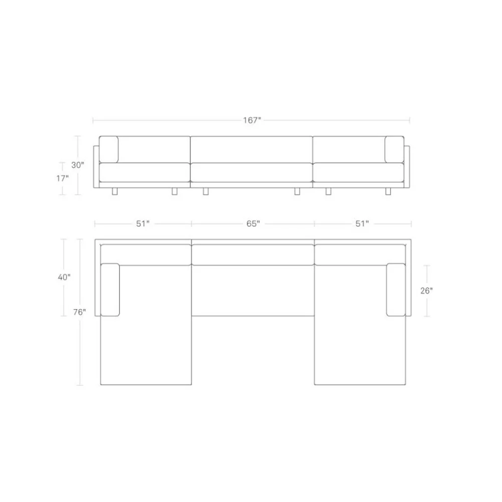 Sunday U-Shaped Sectional Sofa - Image 15