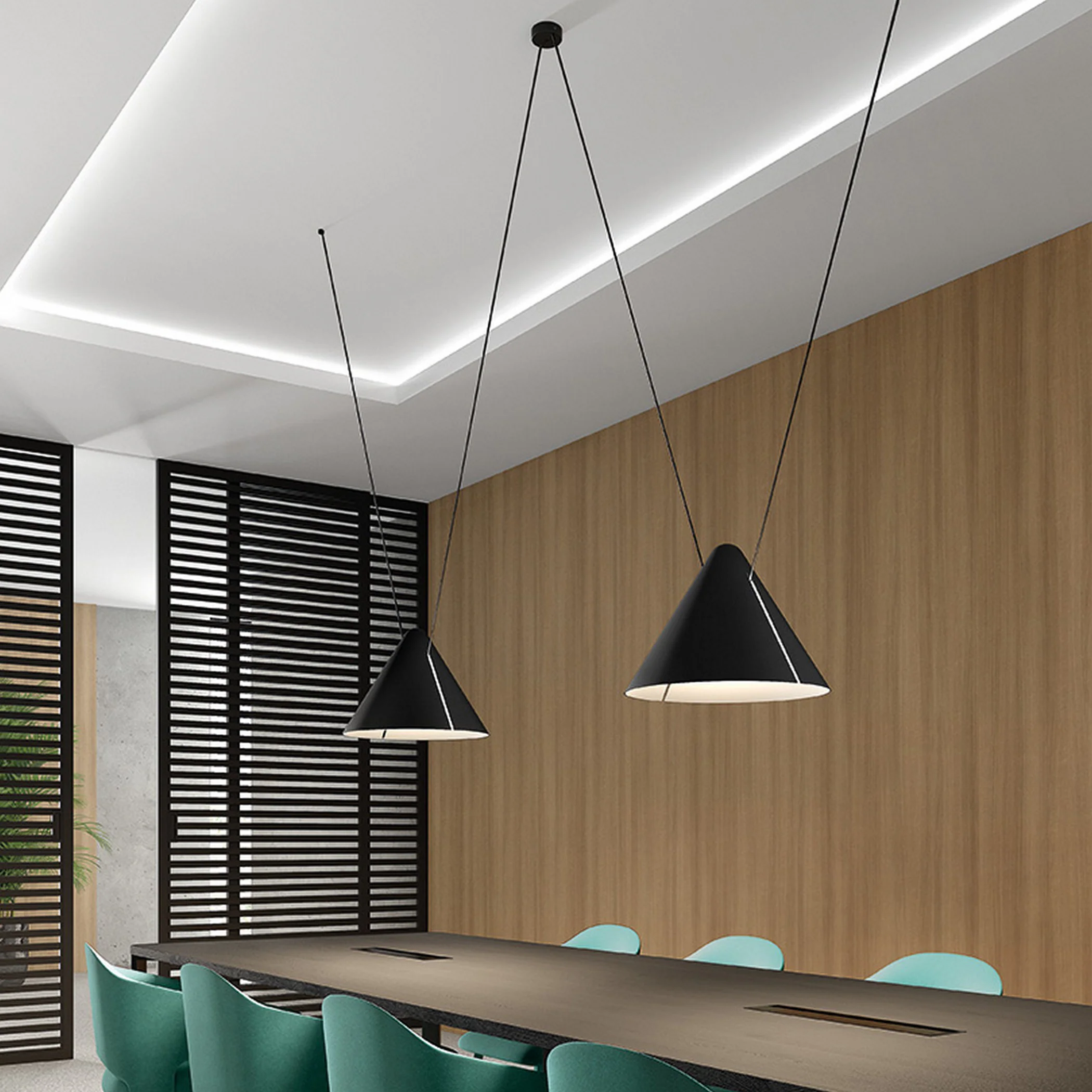 Super Attic Lateral Multi-Light Pendant Light - Image 7