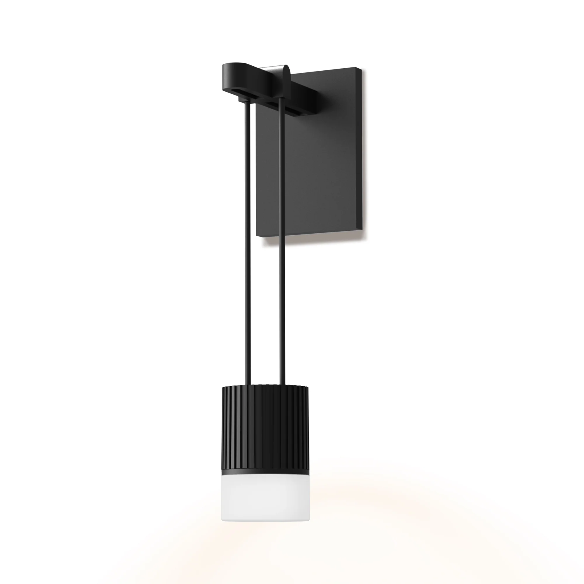 Suspenders Wall Light with Suspended Cylinder Luminaire - Image 11