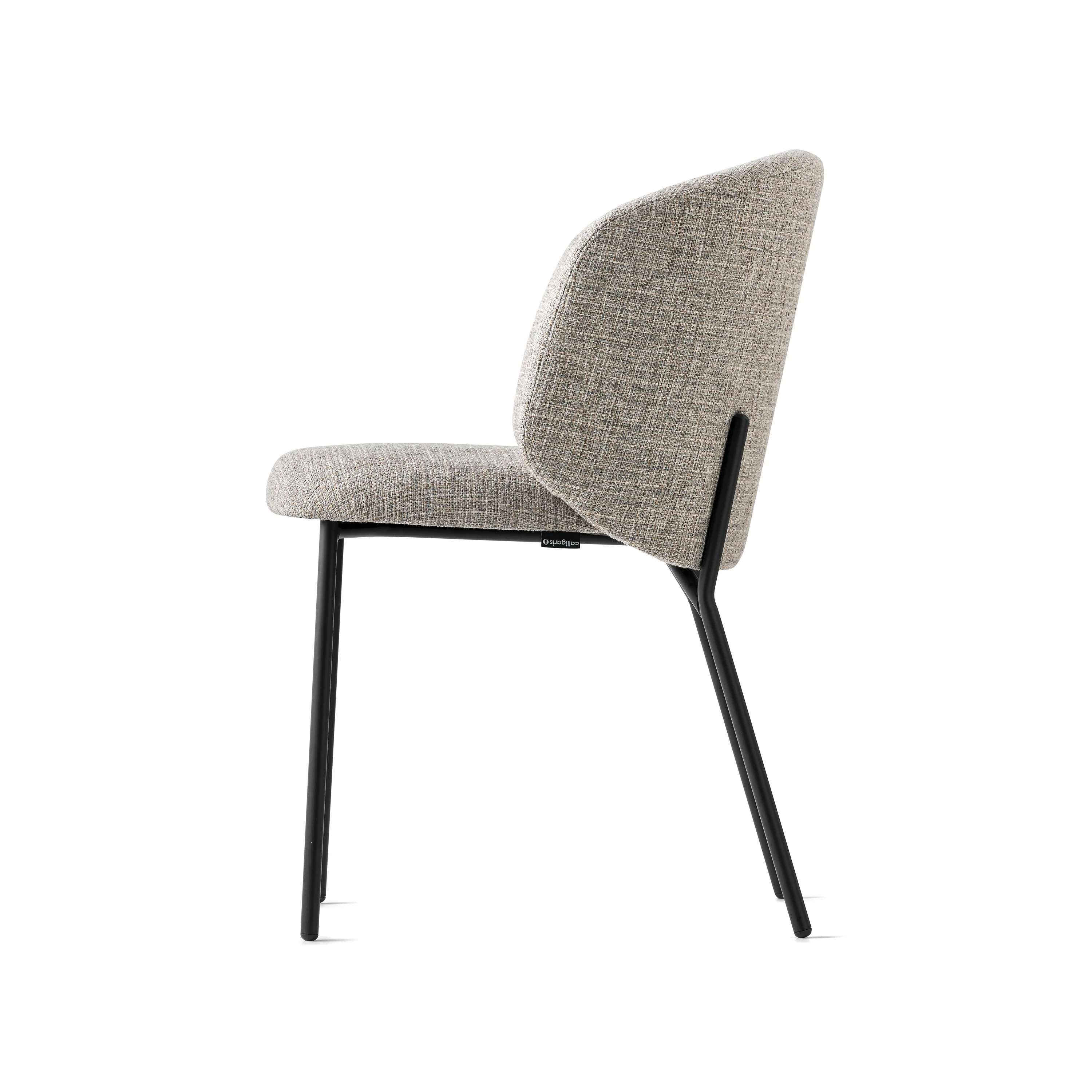 Sweel Upholstered Dining Chair with Metal Base - Image 3