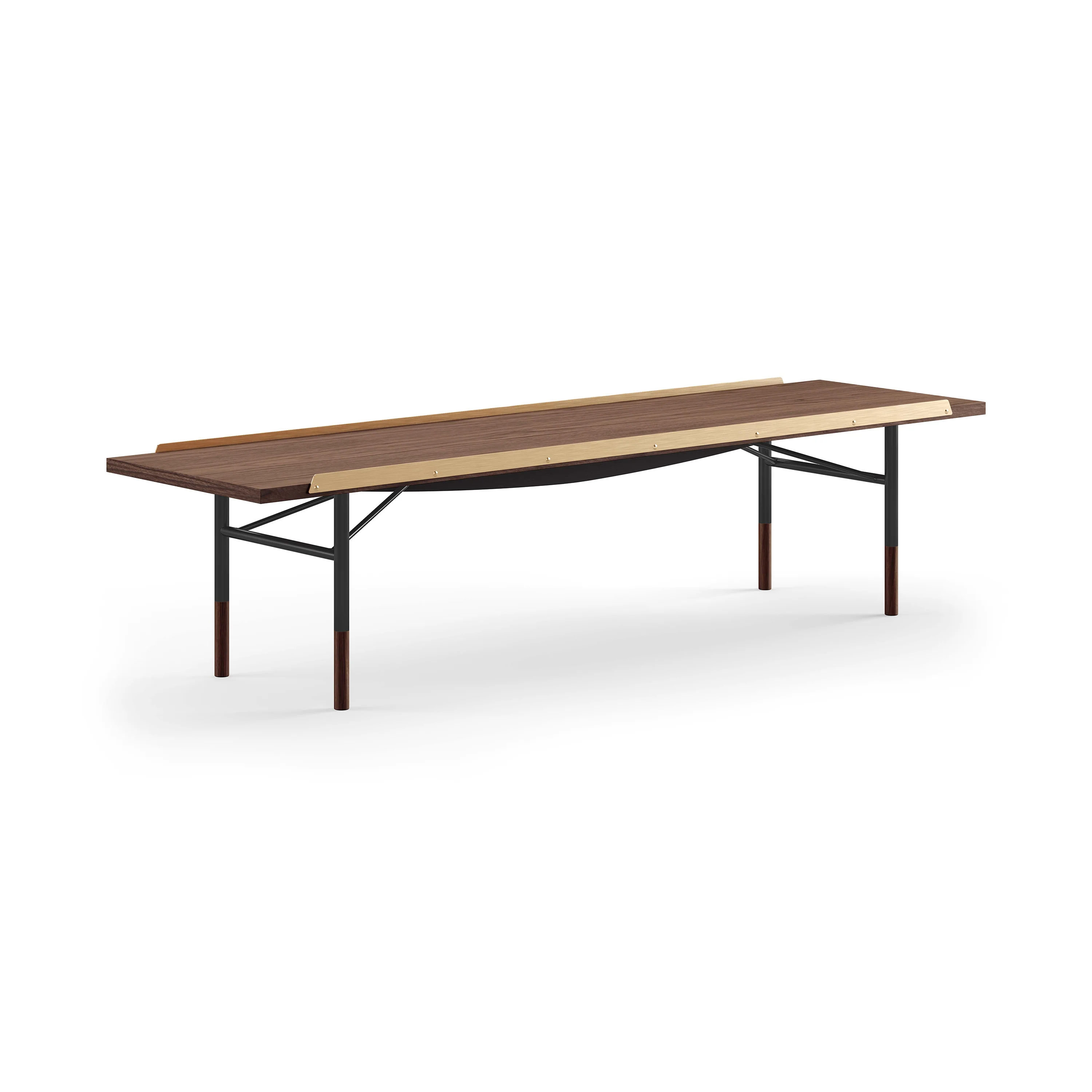 Table Bench with Brass Edges - Image 11