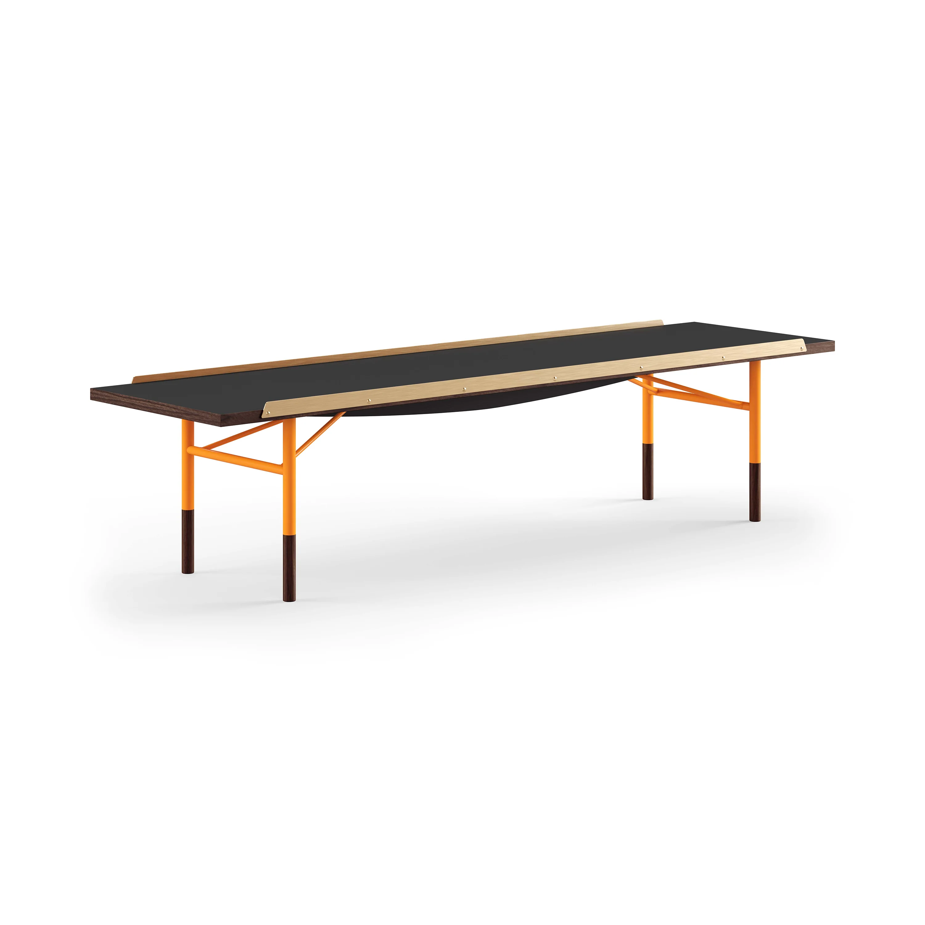 Table Bench with Brass Edges - Image 14