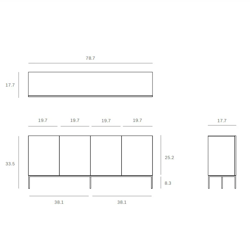 Tabwa 4-Door Sideboard - Image 4