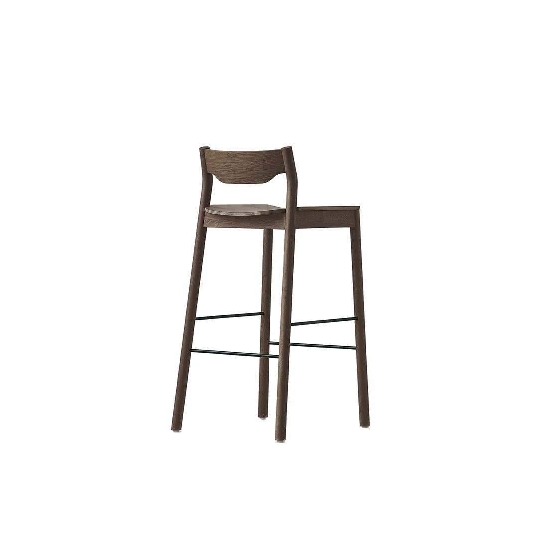 Tangerine Stool with Back - Image 9