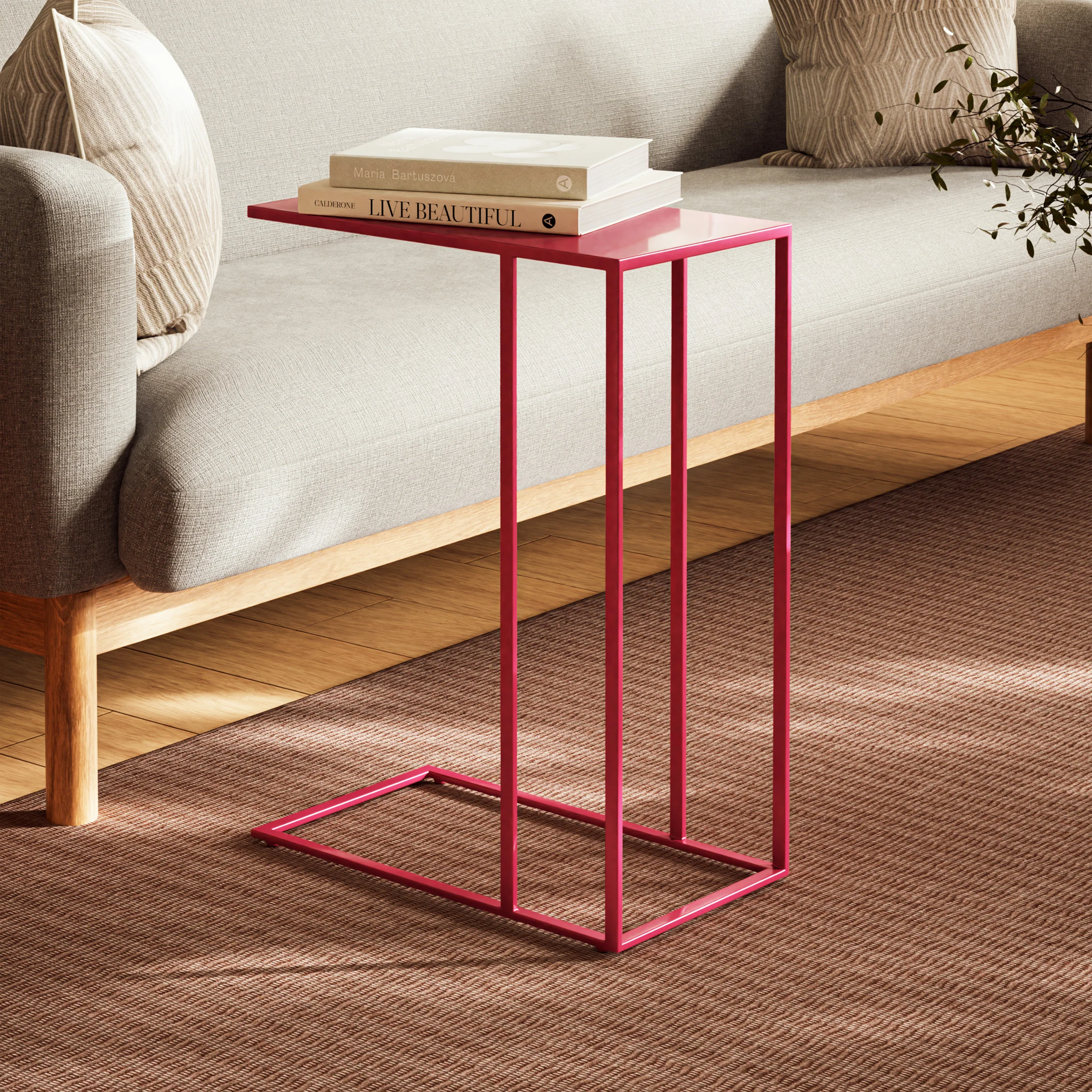 Tanu Enamel C-Table End Table - Image 2