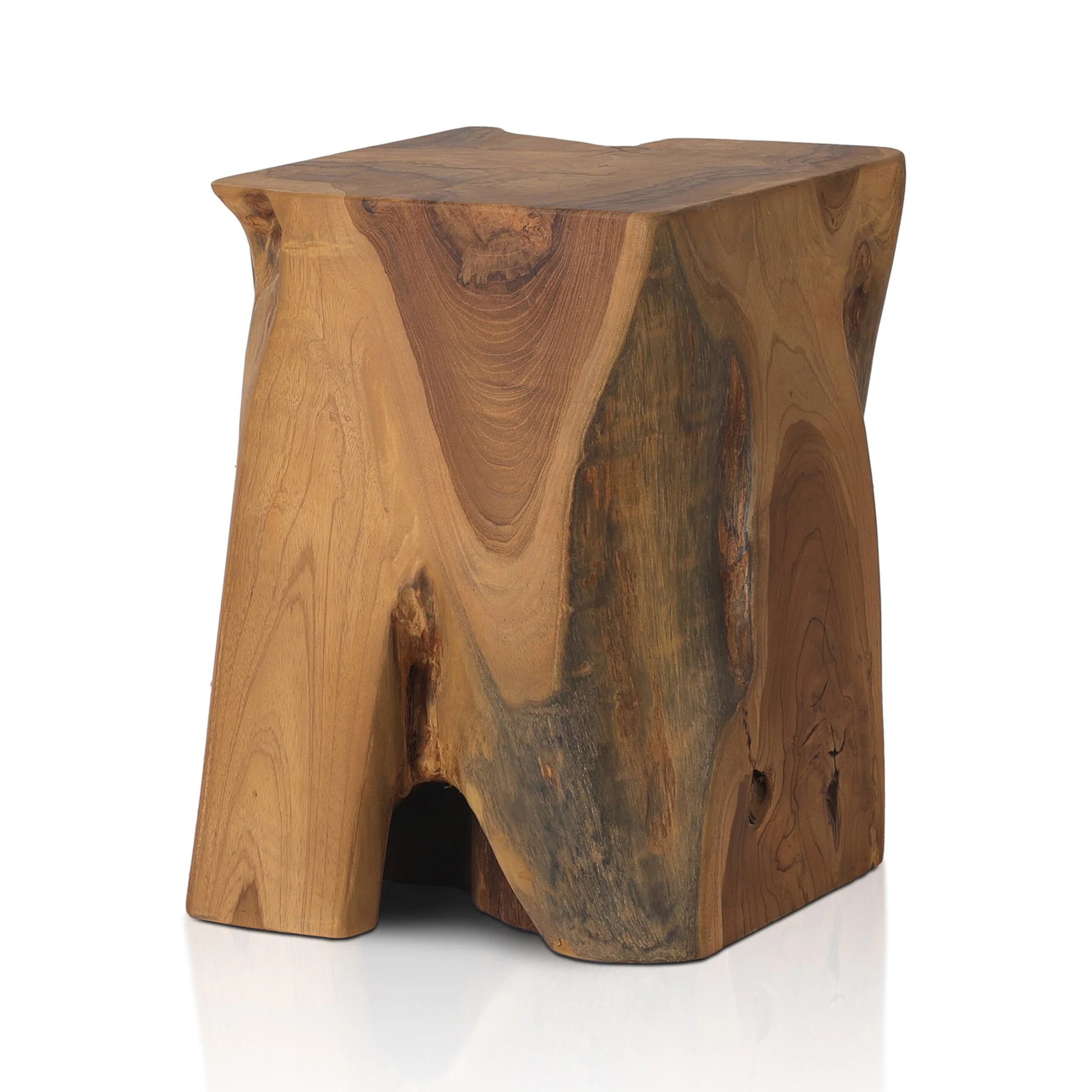 Teak Outdoor Accent Stool - Image 11