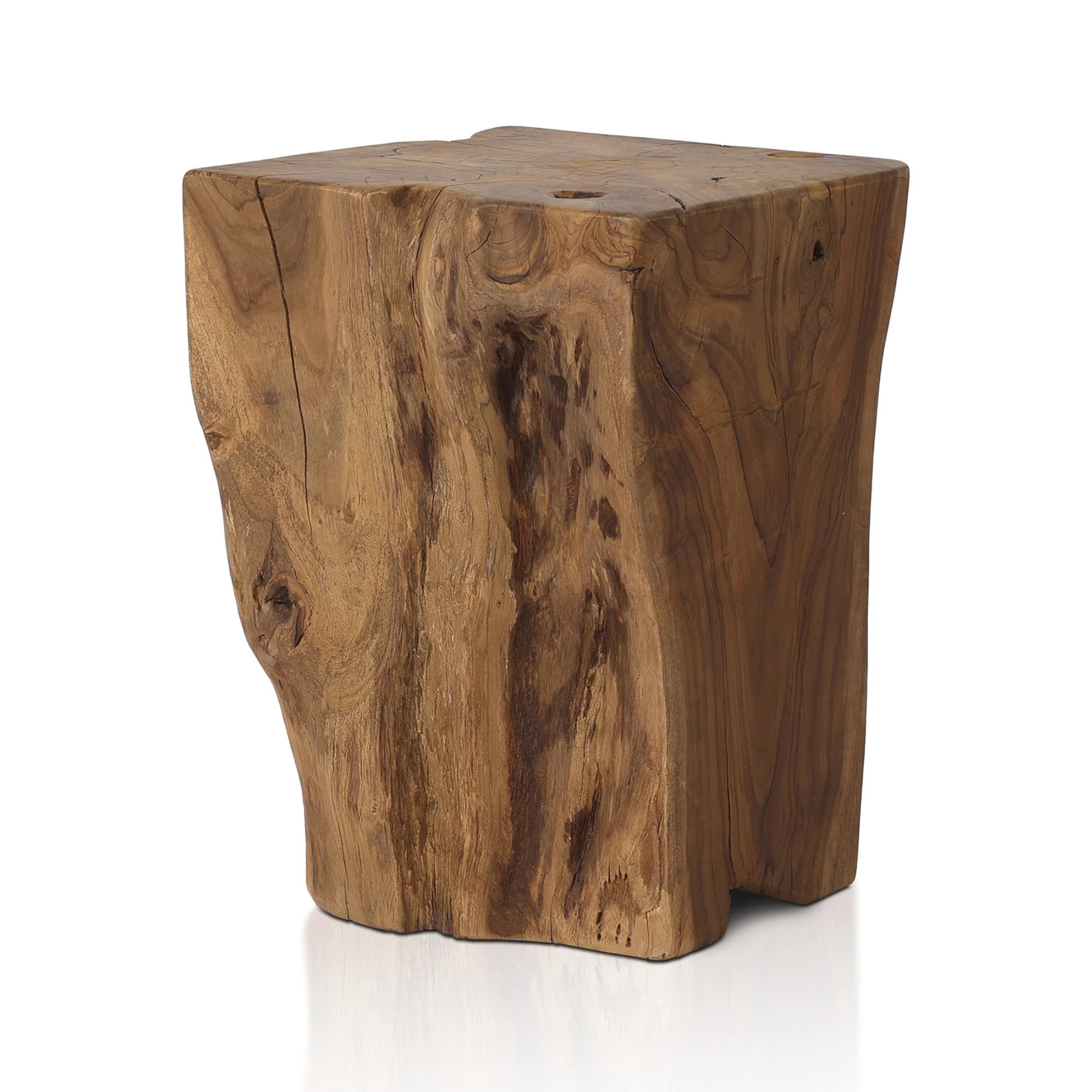 Teak Outdoor Accent Stool - Image 12