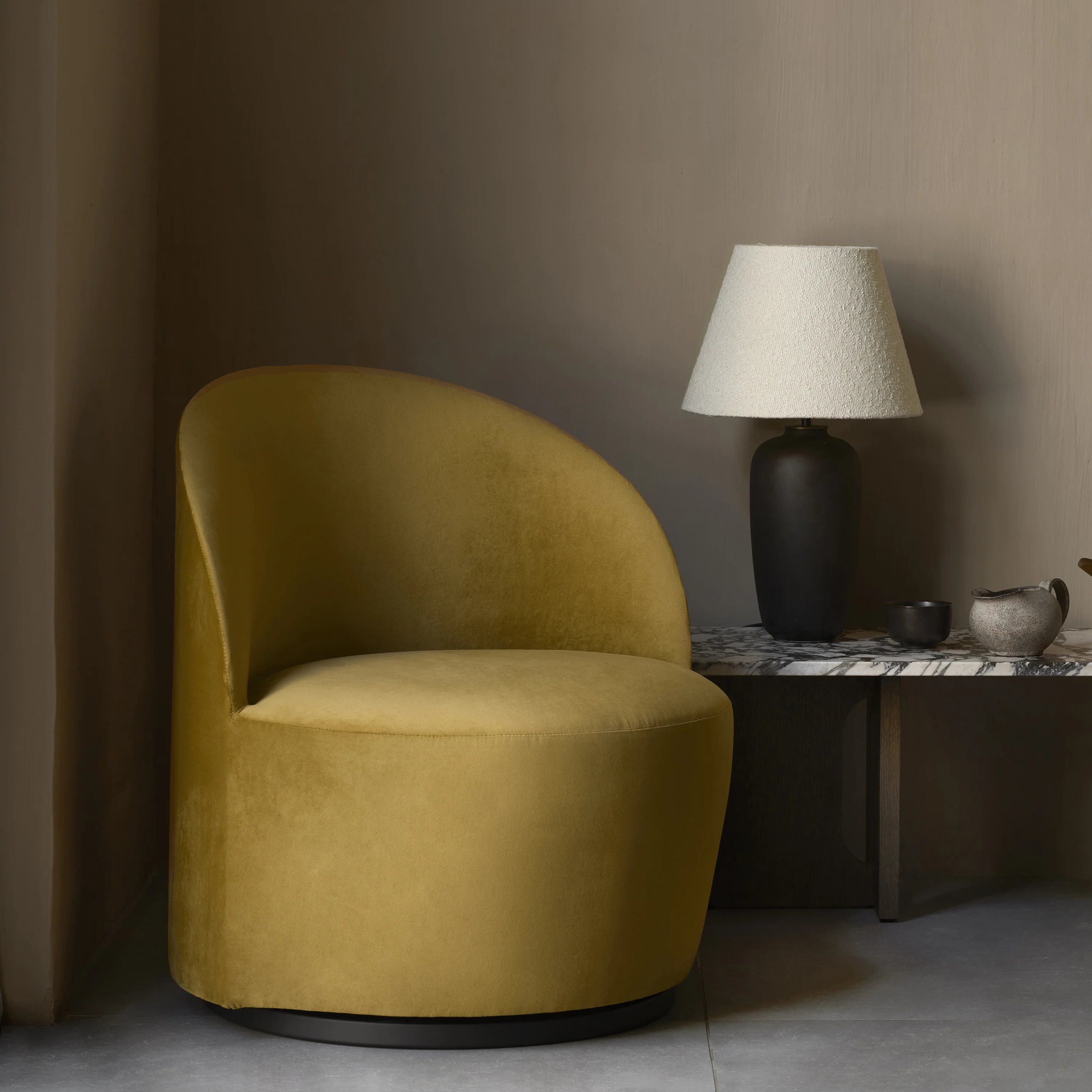 Tearoom Lounge Chair with Return Swivel Base - Image 6