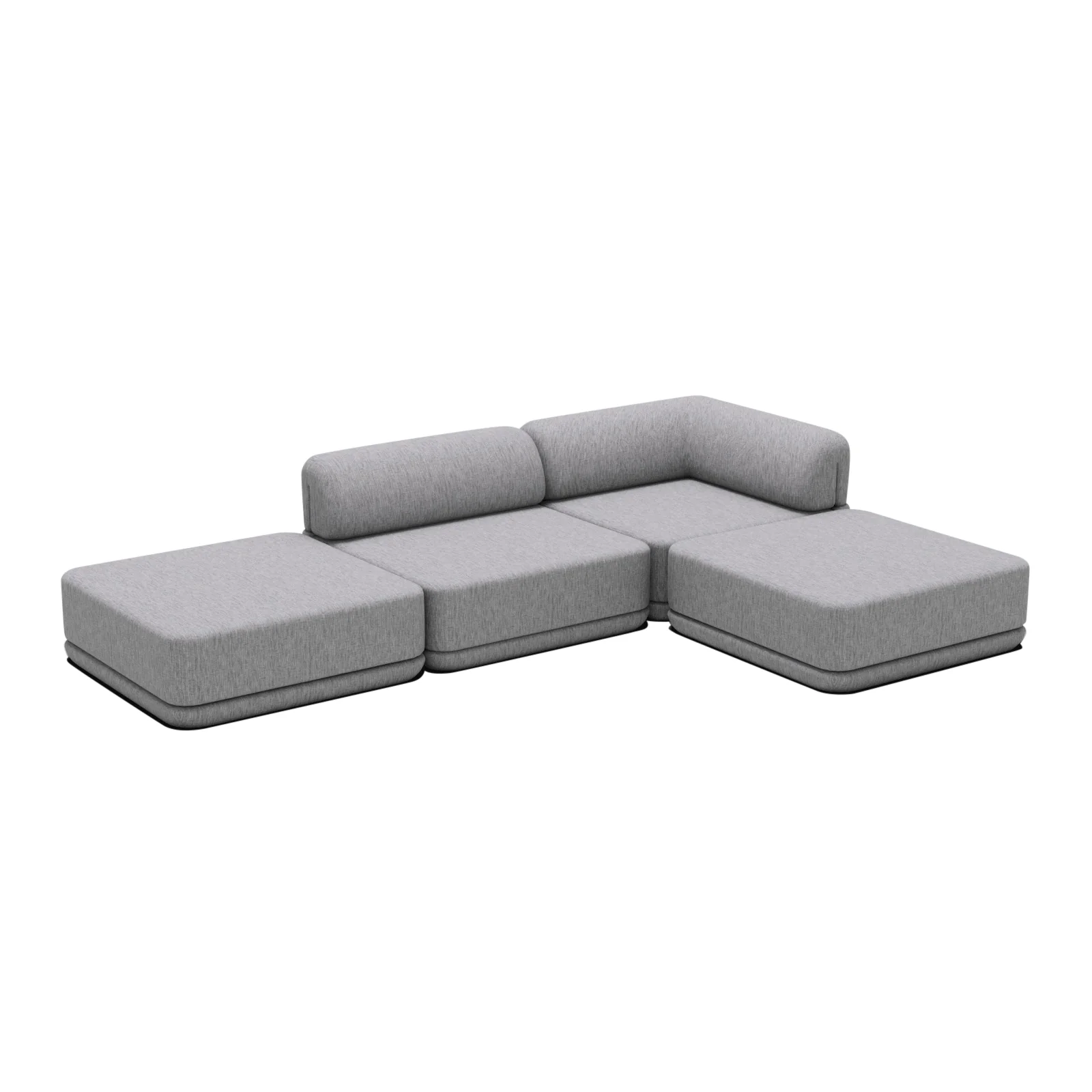 The Cube Low Mix Ottoman Sectional - Image 4