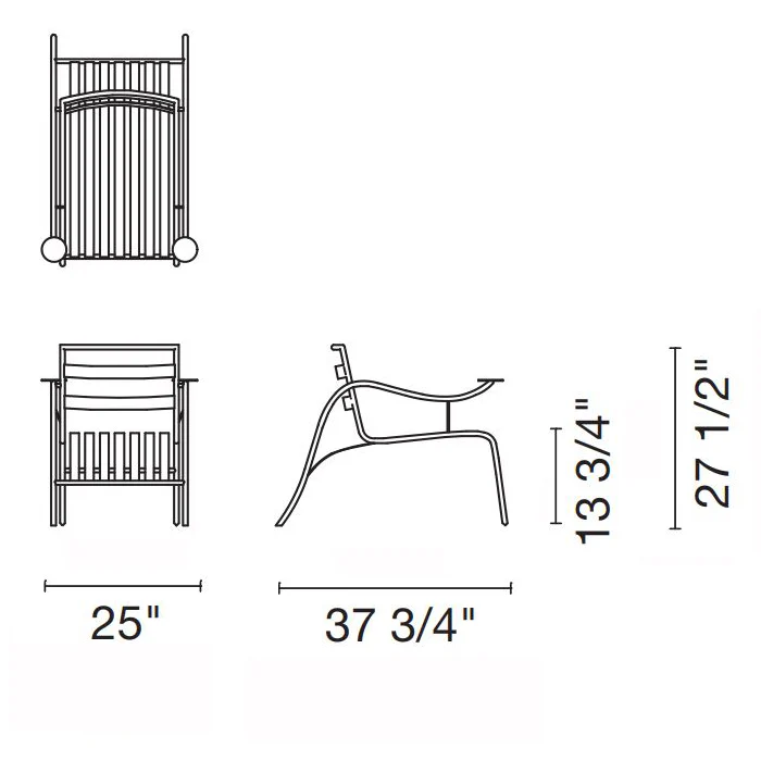 Thinking Man's Outdoor Lounge Chair Lido - Image 14
