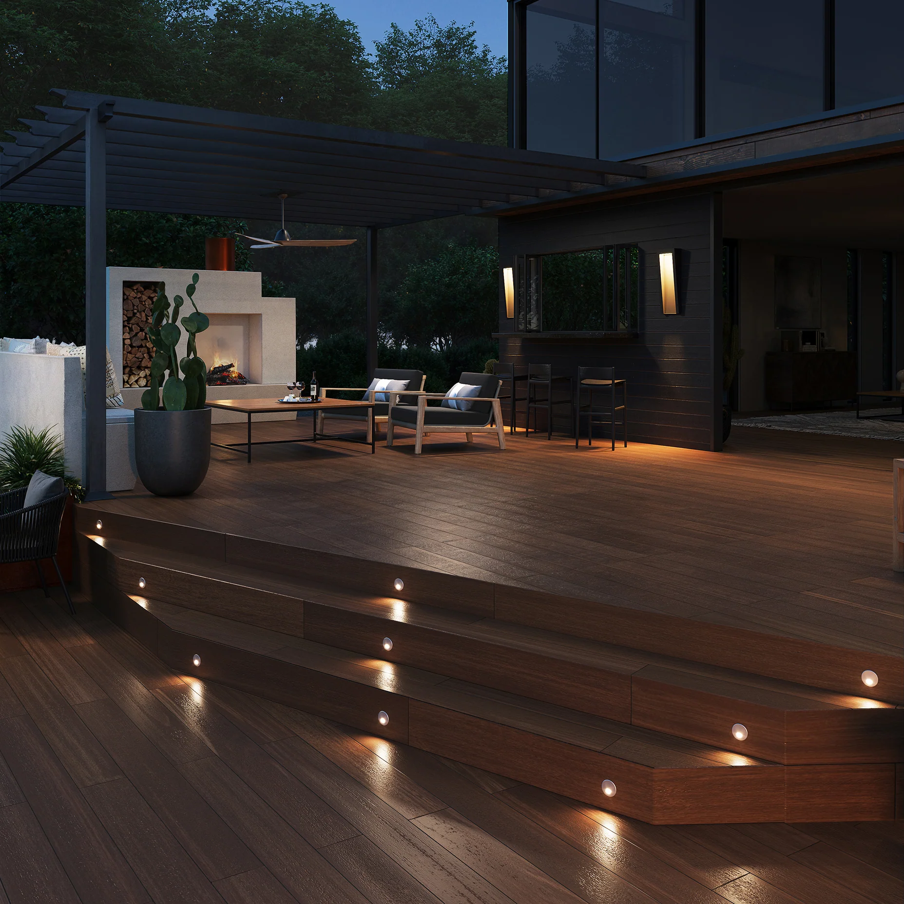 Tilt Round Outdoor LED Wall Sconce - Image 3