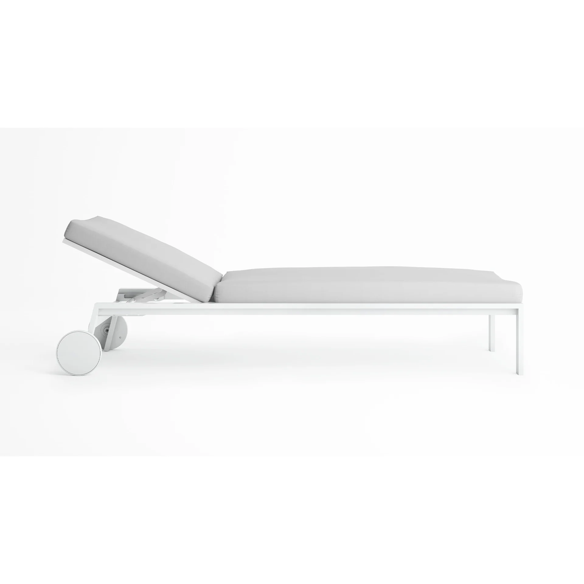 Timeless Outdoor Chaiselongue with Wheels - Image 2
