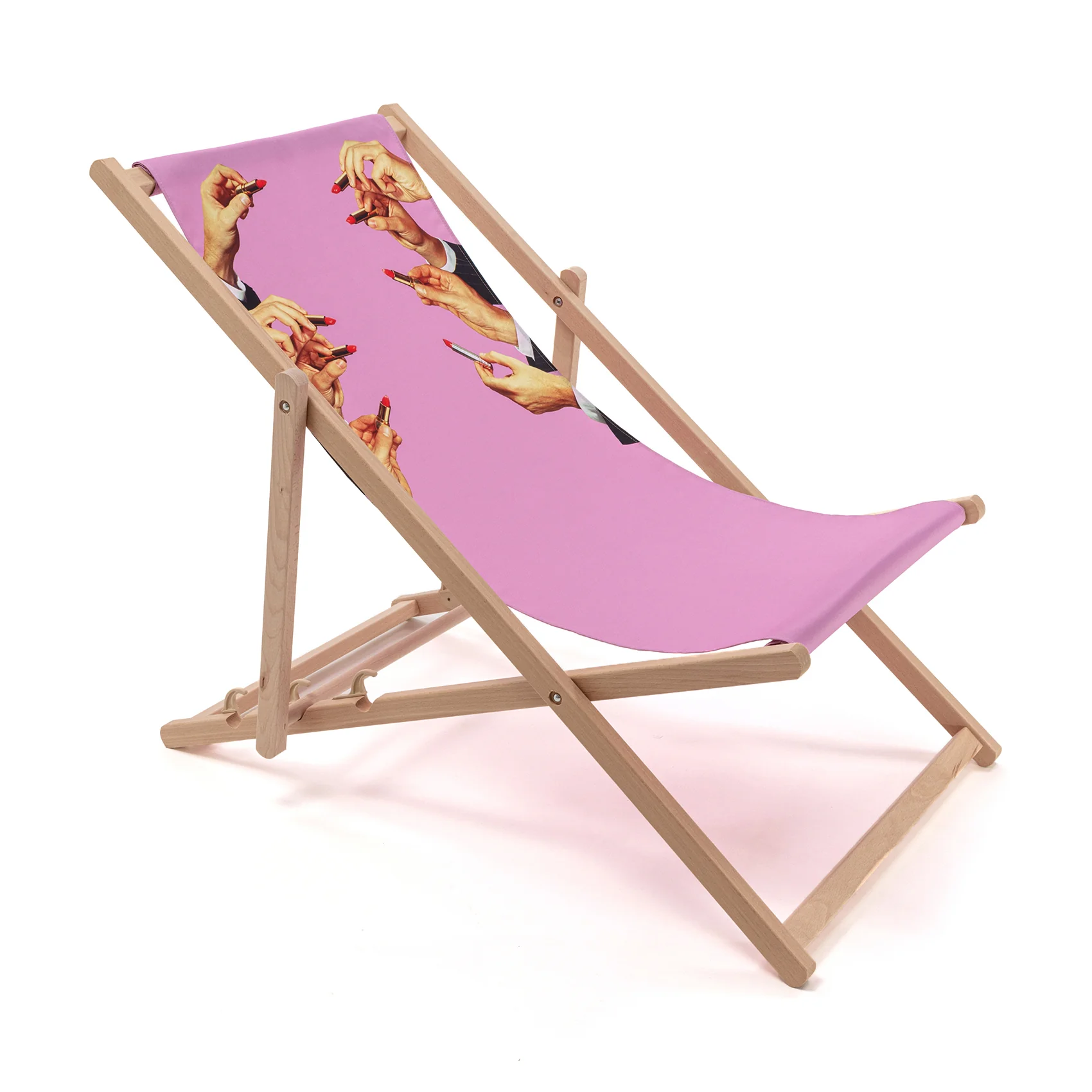 Toiletpaper Wooden Folding Indoor/Outdoor Deckchair - Image 4
