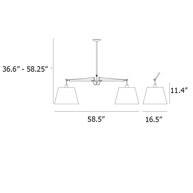 Tolomeo Double Shade Suspension - Image 16