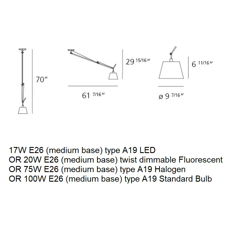 Tolomeo Off Center Suspension Light - Image 11