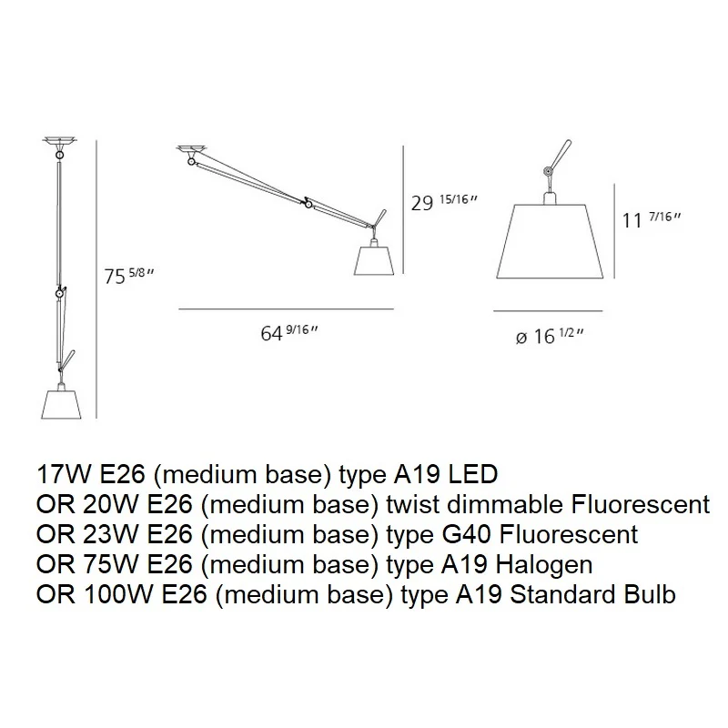 Tolomeo Off Center Suspension Light - Image 14