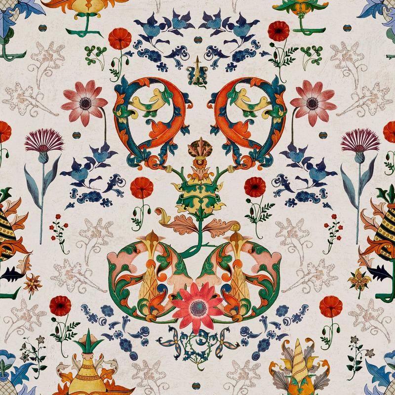 Transylvania Folk Wallpaper Sample Swatch