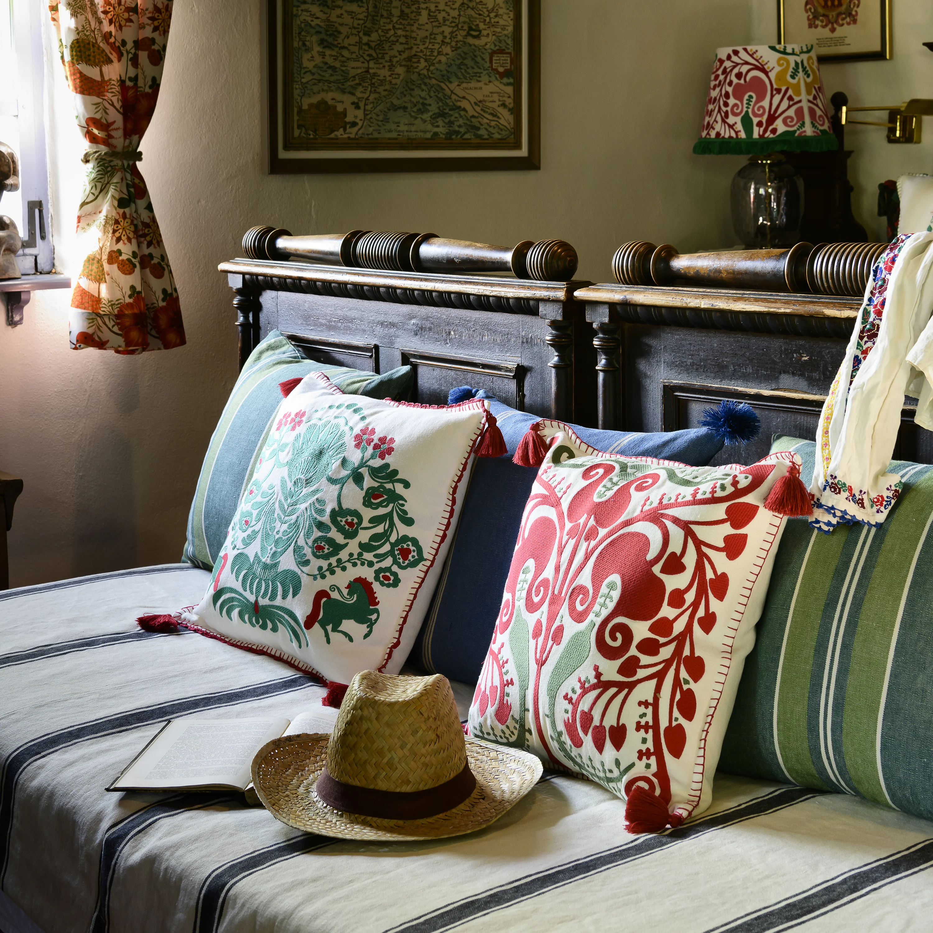 Transylvanian Suzani Pillow - Image 6