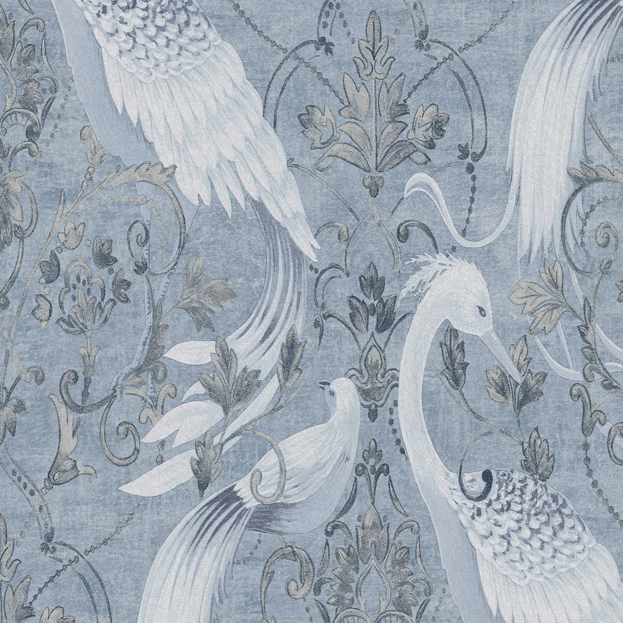 Laura Ashley Tregaron Wallpaper Midnight Blue Wallpaper