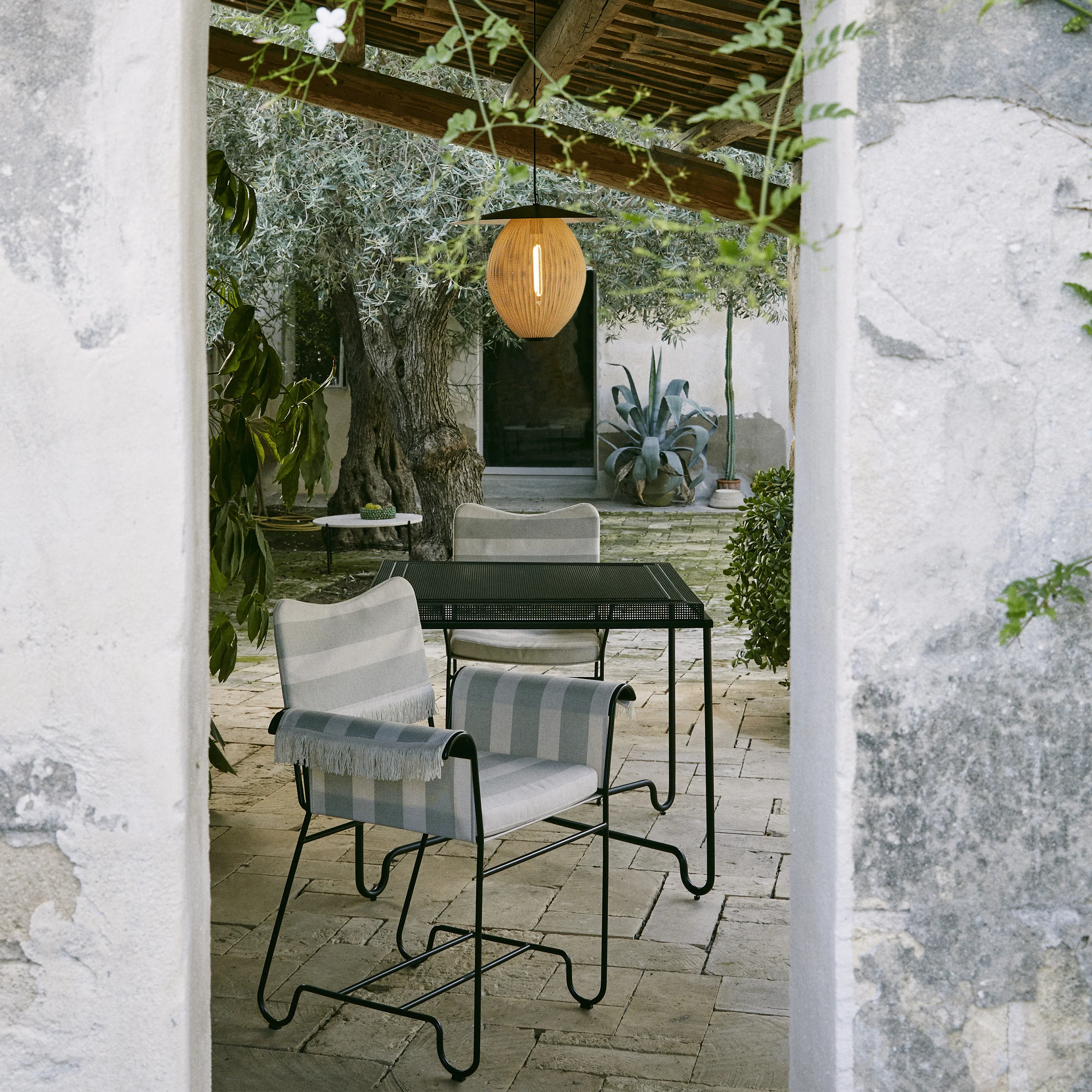 Tropique Outdoor Dining Chair With Fringes - Image 24