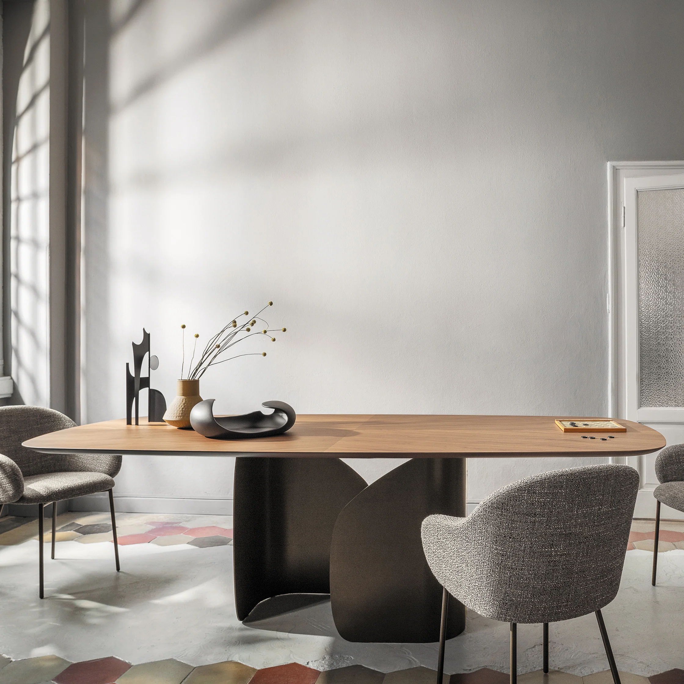 Twins Curved Dining Table - Image 13