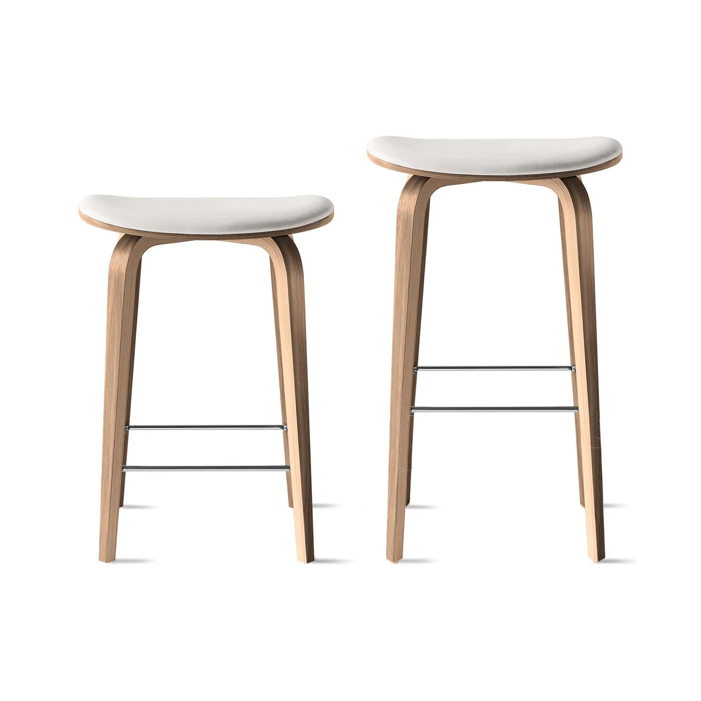 Under Counter Upholstered Wood Stool - Image 14