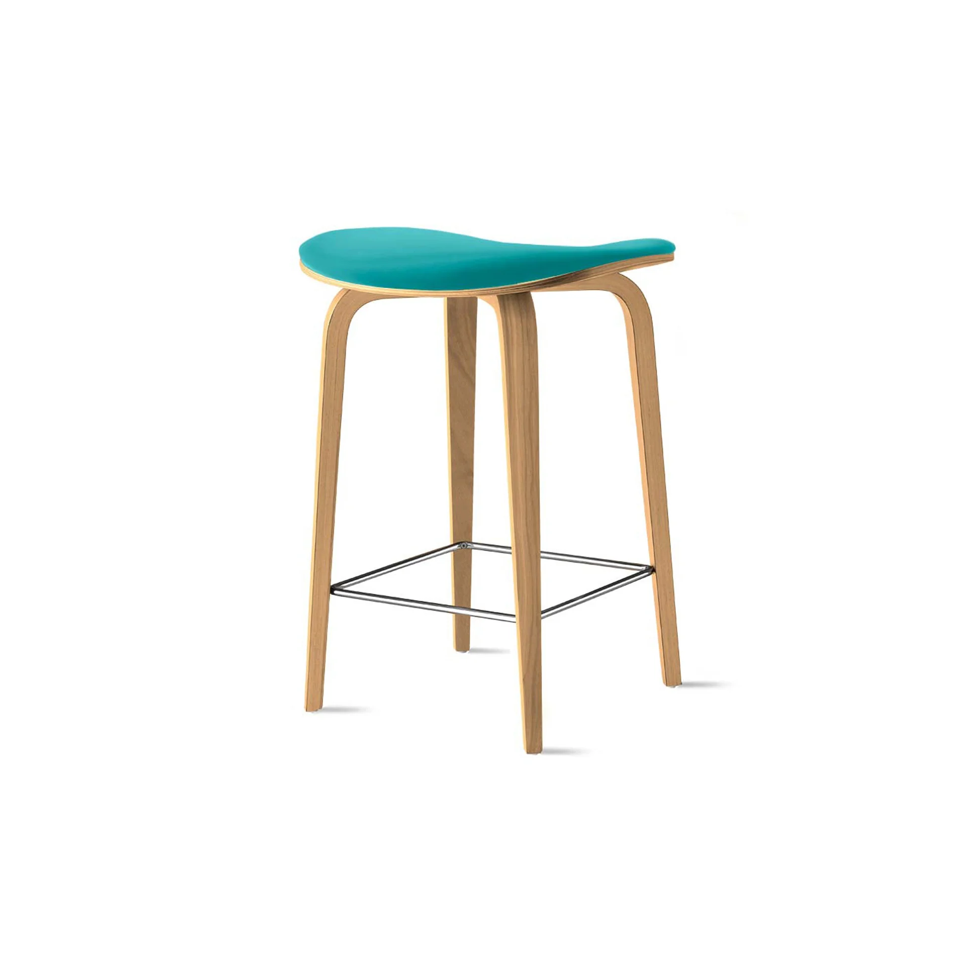 Under Counter Upholstered Wood Stool - Image 15