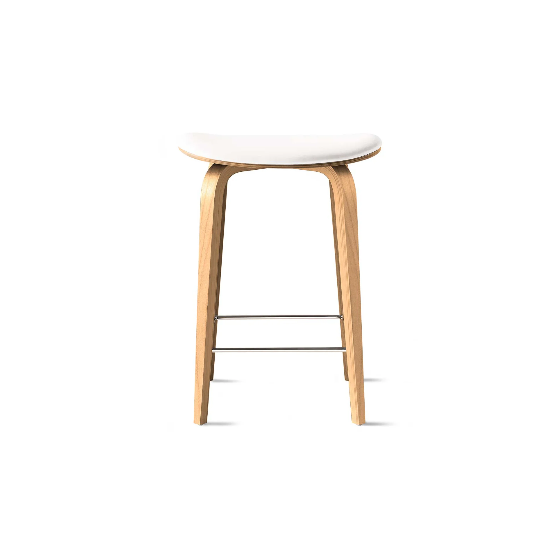 Under Counter Upholstered Wood Stool - Image 31