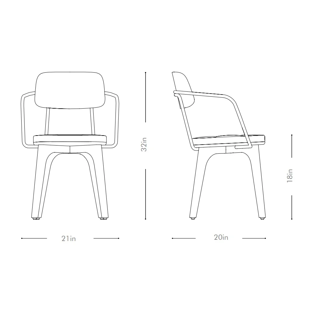Utility U Armchair - Image 6