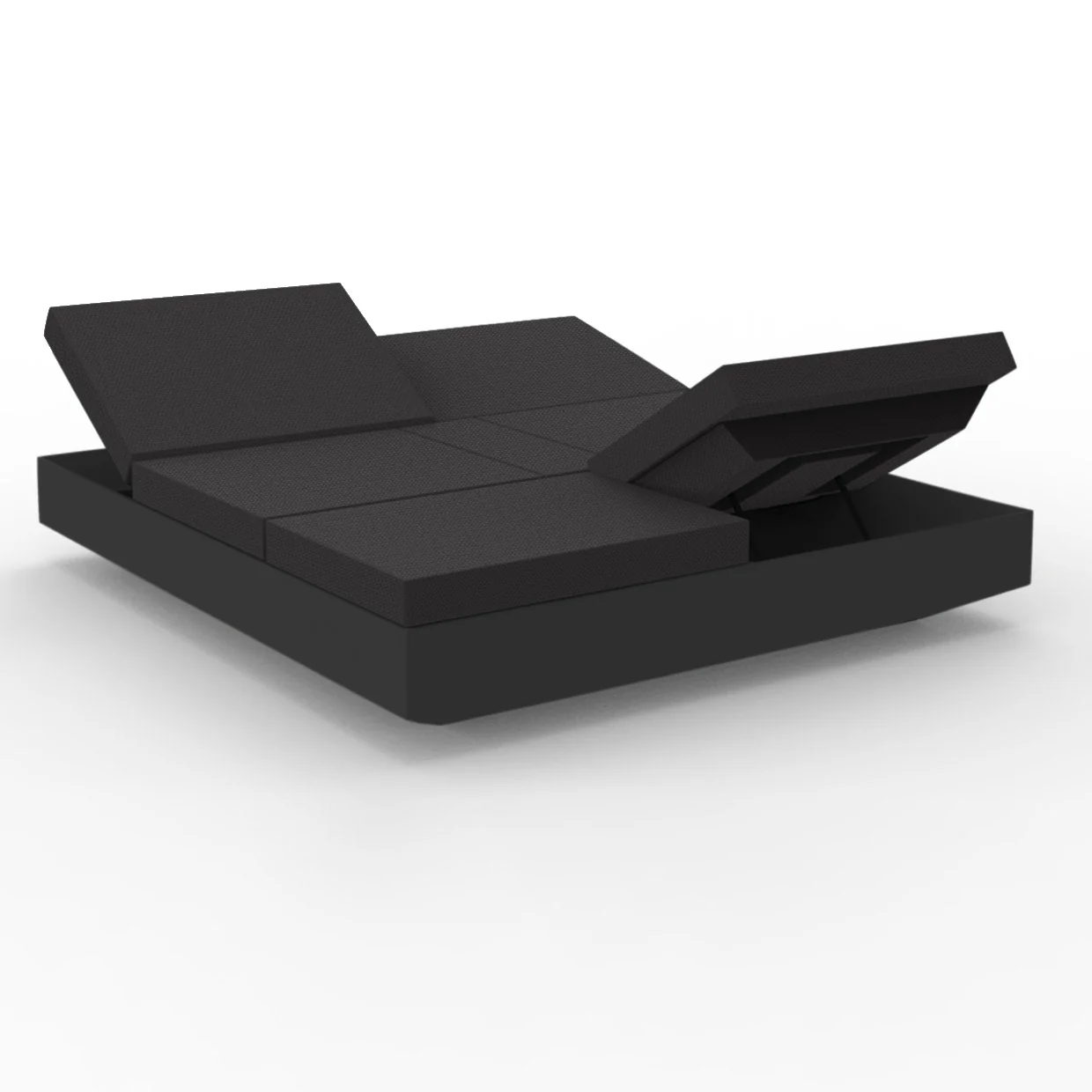 Vela 4 Reclining Backrest Daybed with Parasol Base - Image 5