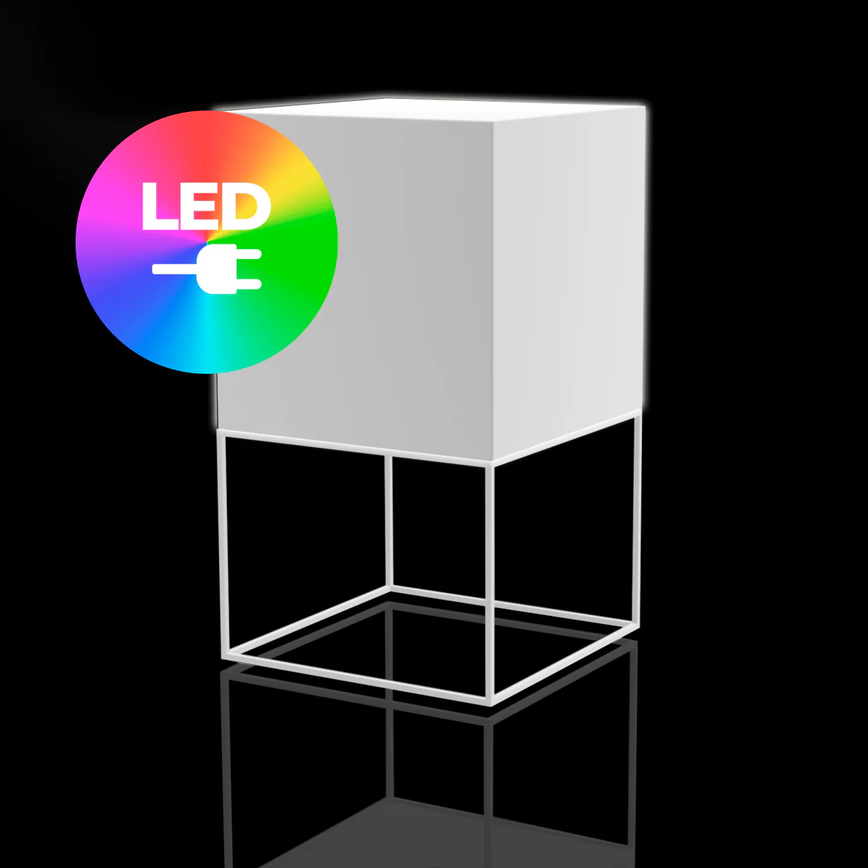Illuminated Vela Cube Outdoor Lamp - Image 4