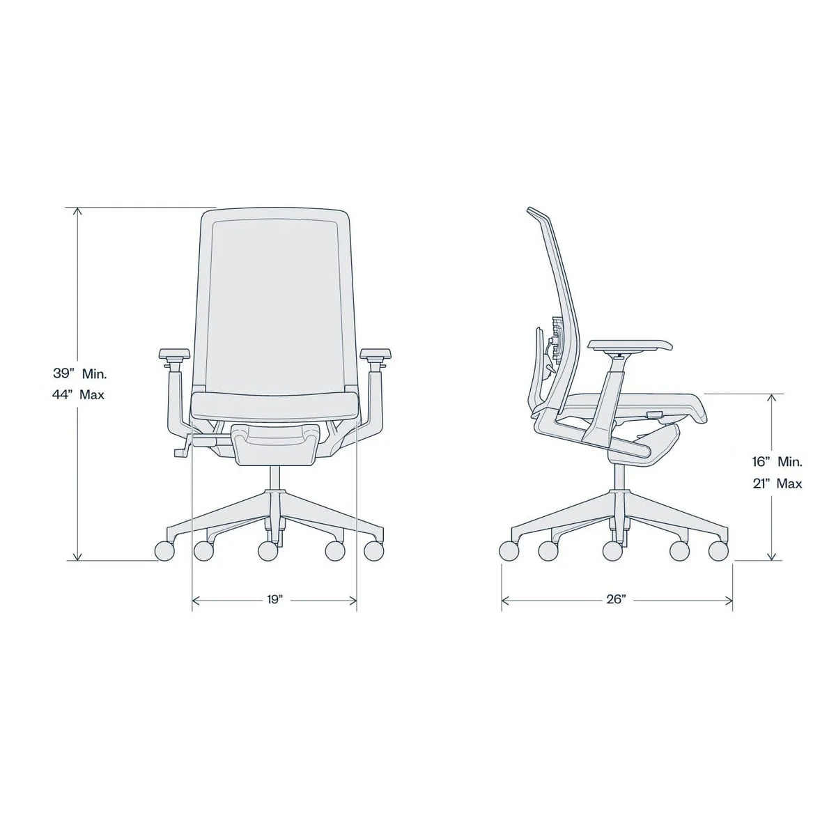 Very Leather Office Chair - Image 10