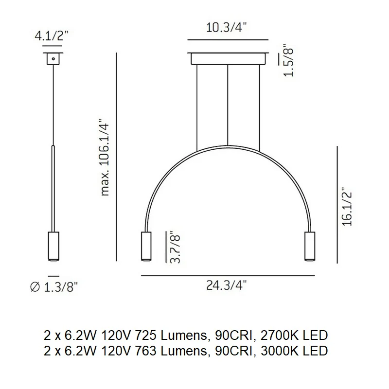 Volta Double Pendant Light - Image 16