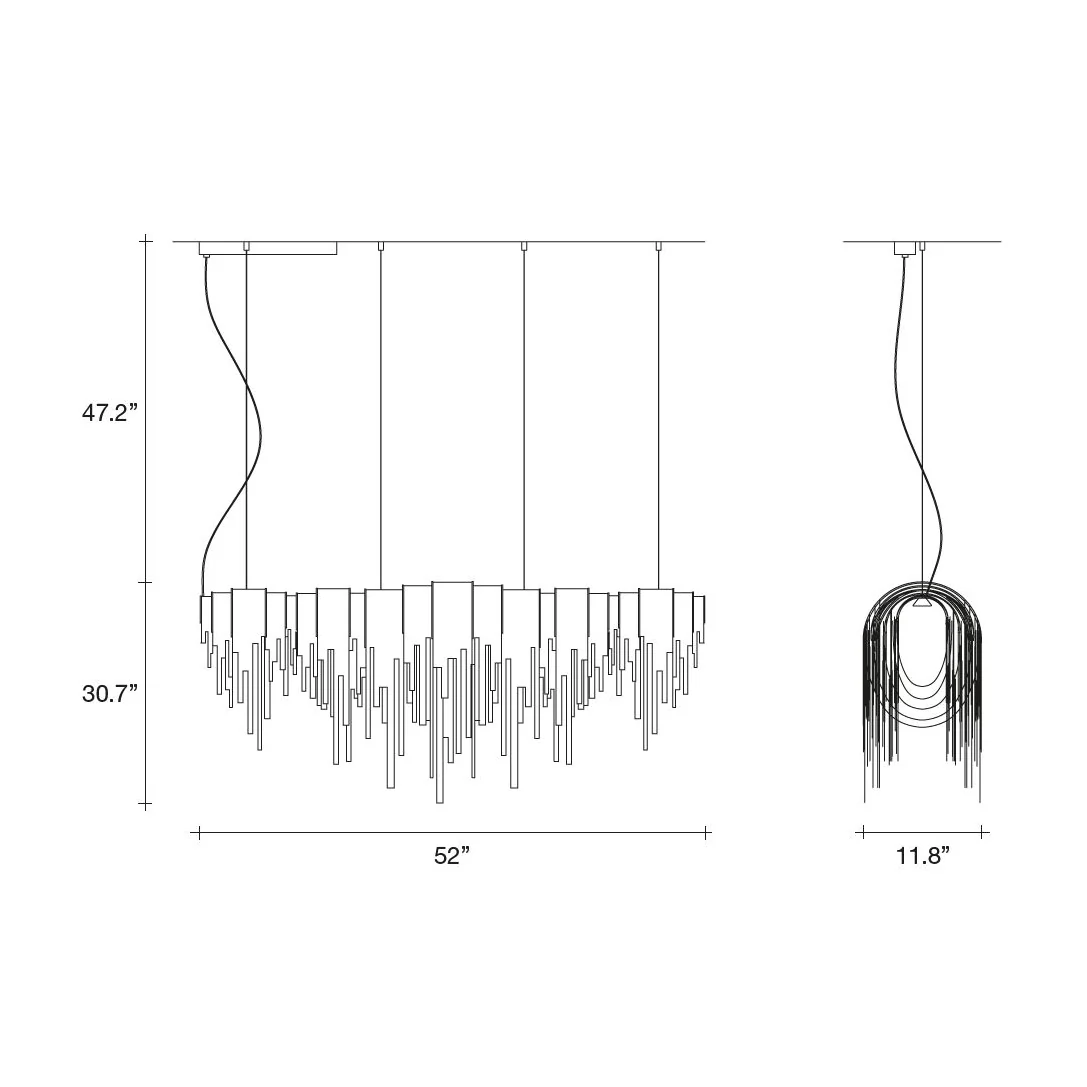 Volver Linear Chandelier - Image 13