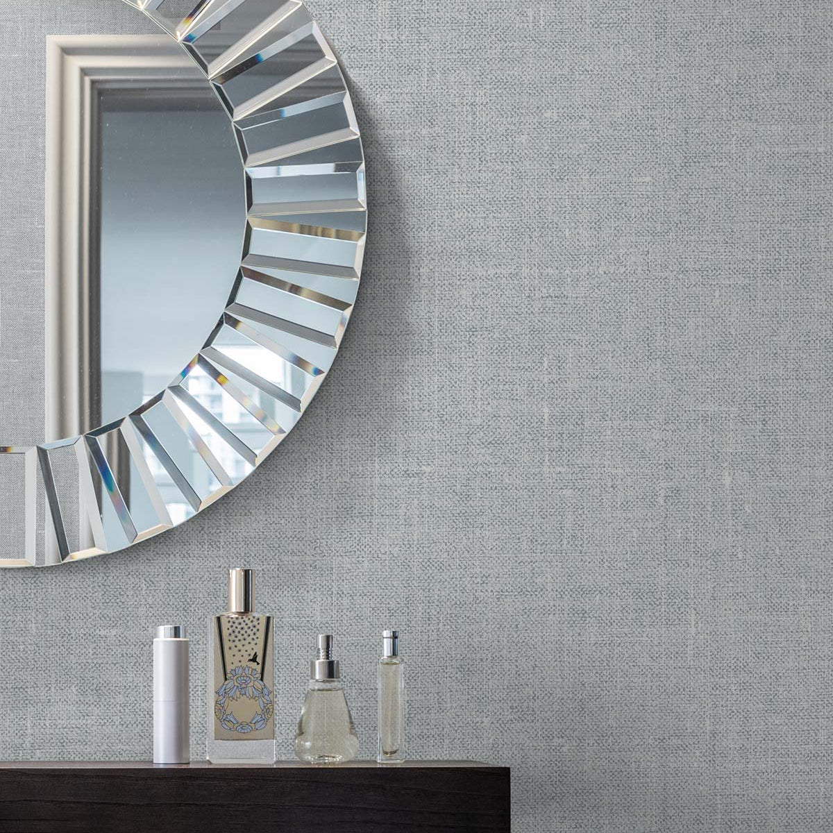 White Heron Abington Faux Linen Wallpaper - Image 12