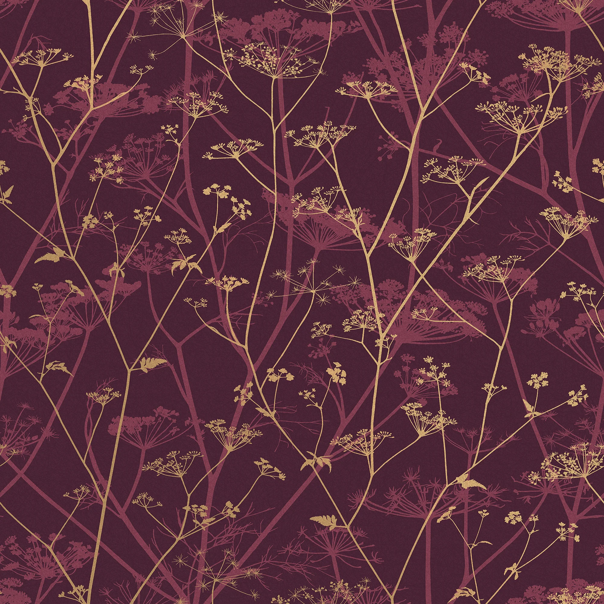 Clarissa Hulse Wild Chervil Kingfisher and Gold Wallpaper - Image 2