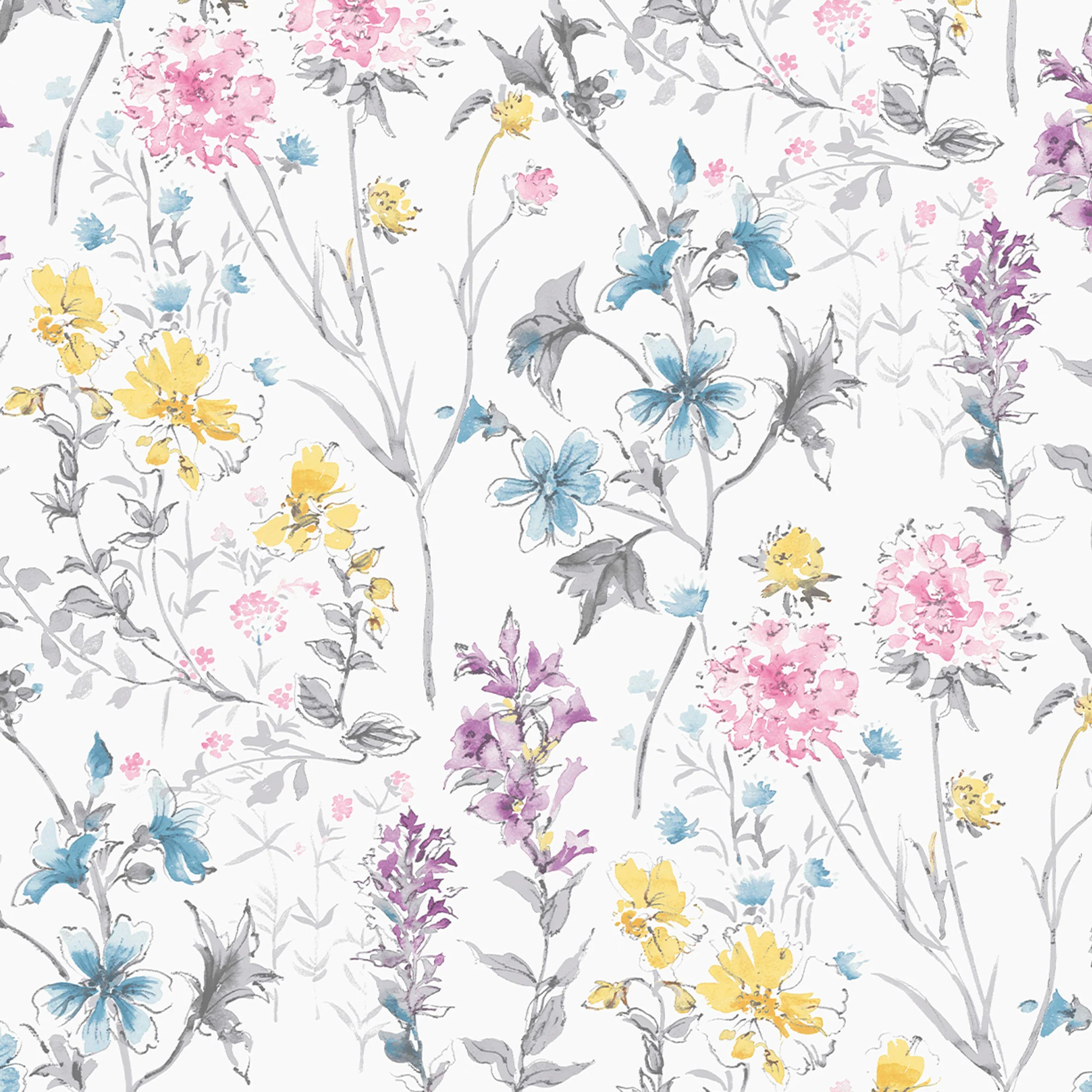 Laura Ashley Wild Meadow Pale Iris Wallpaper Wallpaper - Image 5