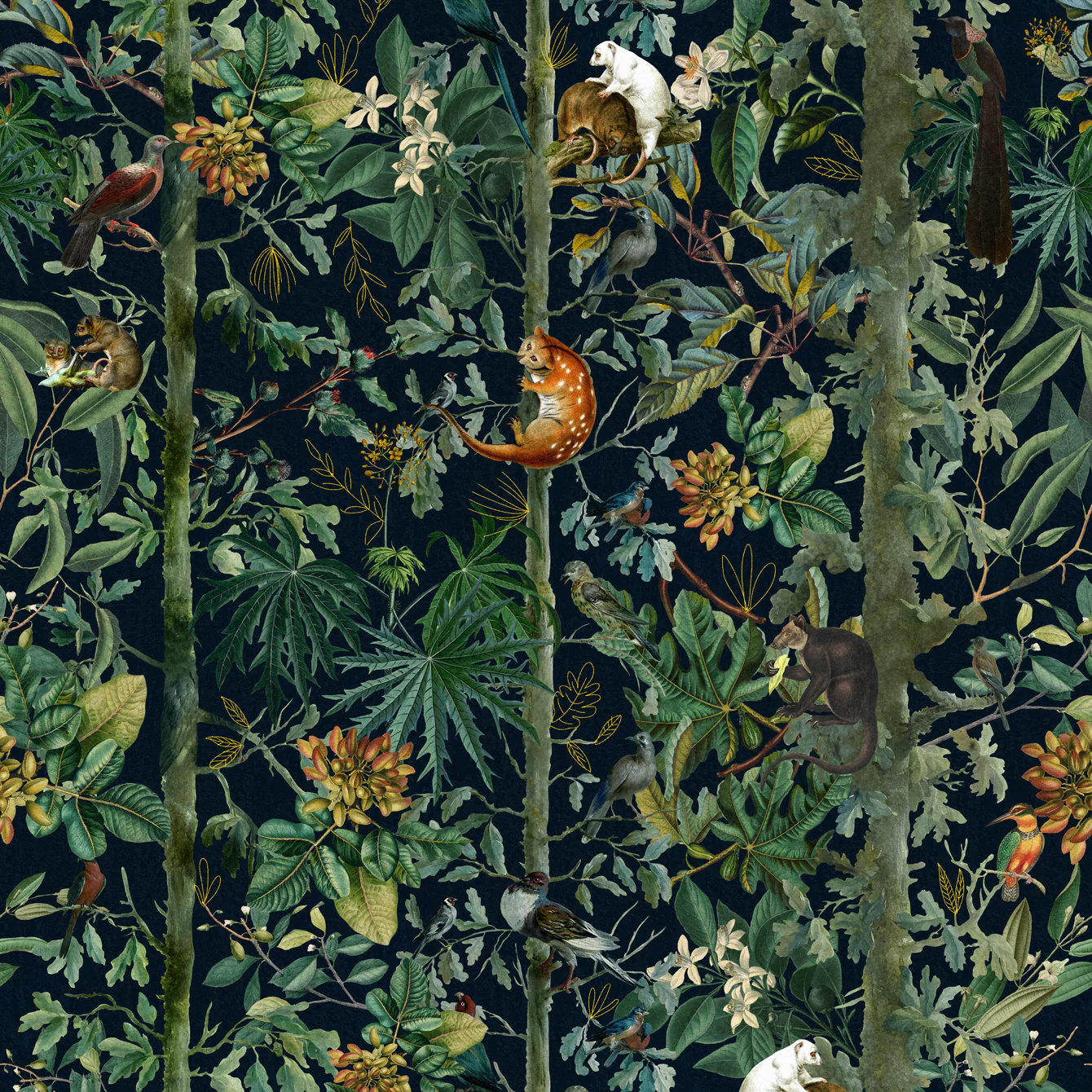 Wildlife Of Papua Wallpaper Sample Swatch - Image 3