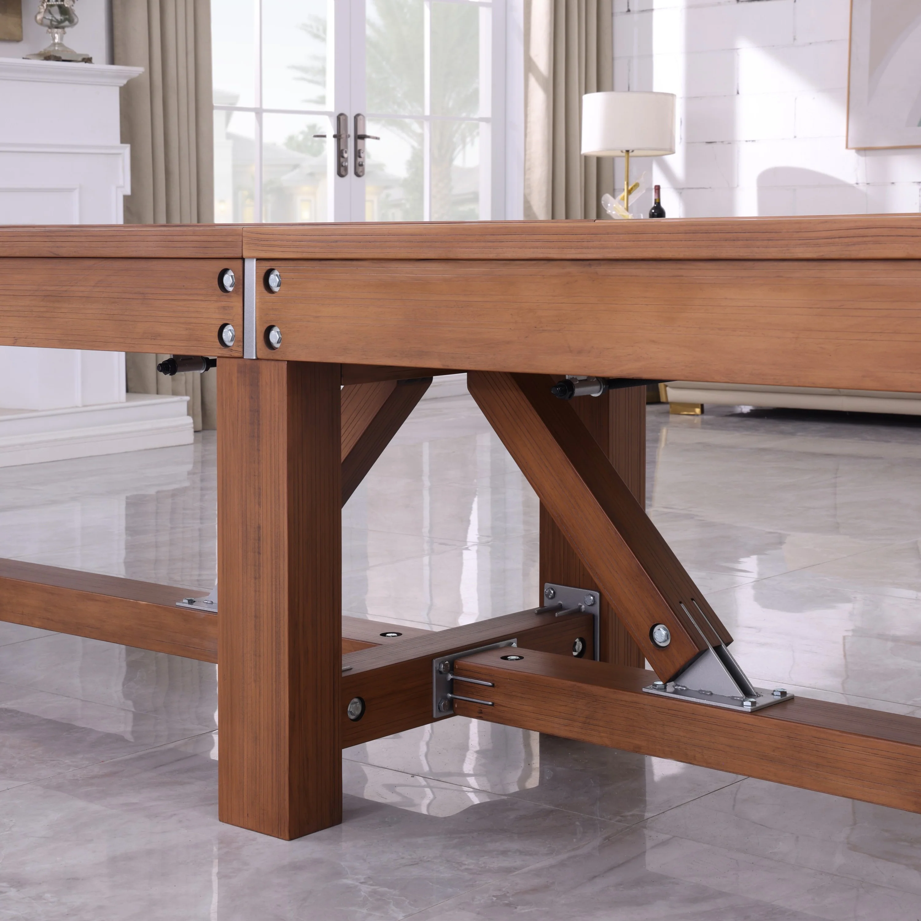 Willow Bend Pro-Series Shuffleboard Table with Butcher Block - Image 10