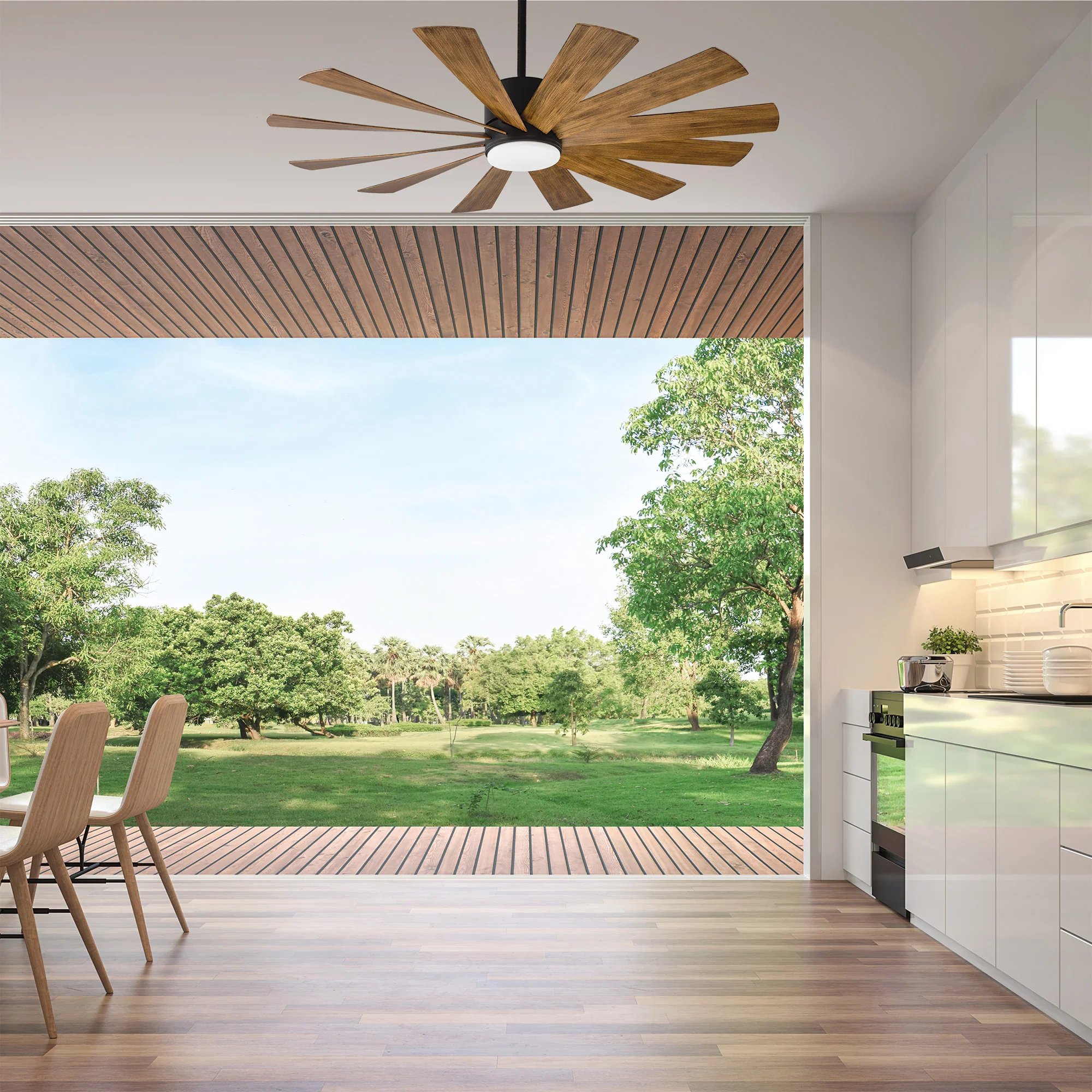 Windflower Indoor/Outdoor LED Smart Ceiling Fan - Image 8