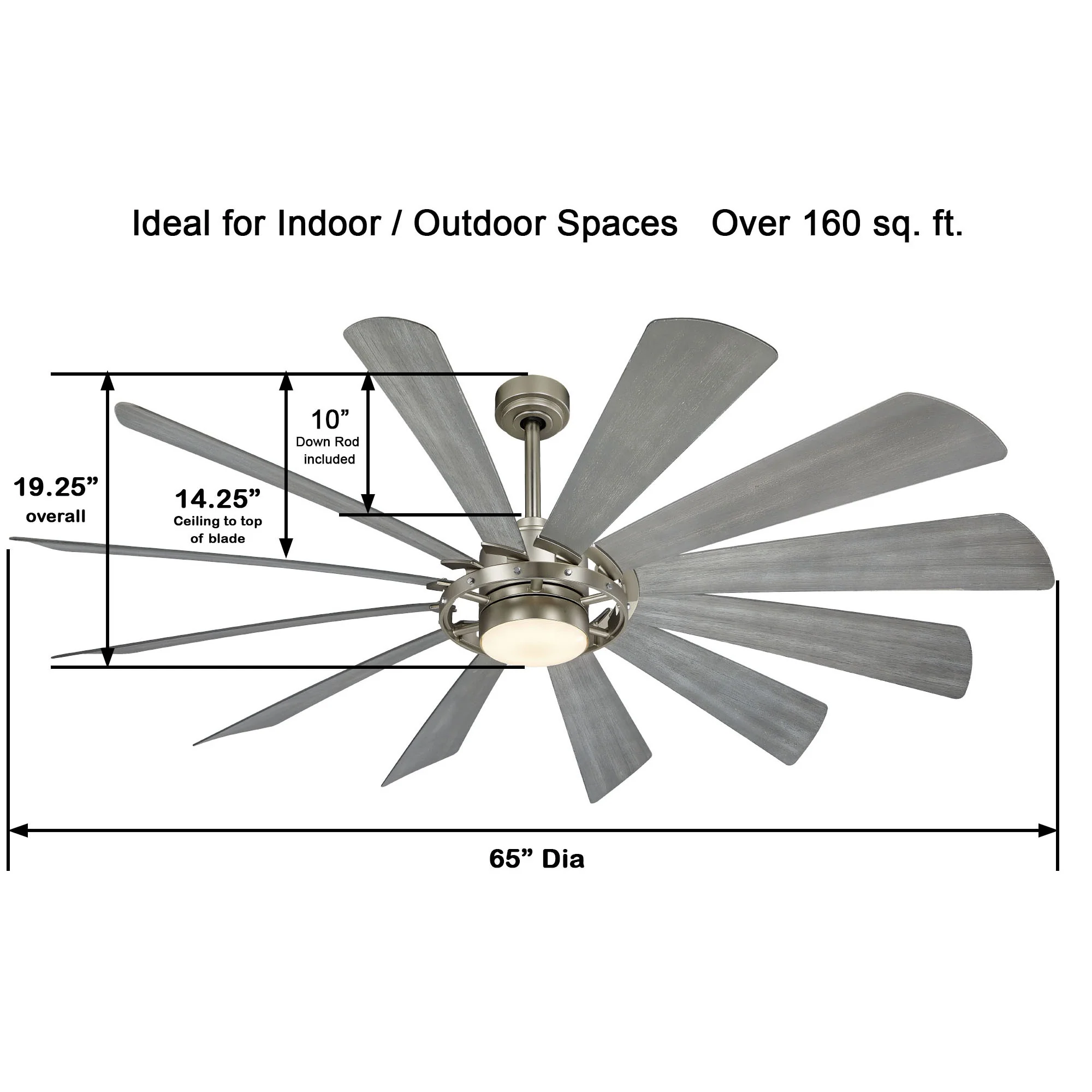 Windmolen Outdoor LED Ceiling Fan - Image 7