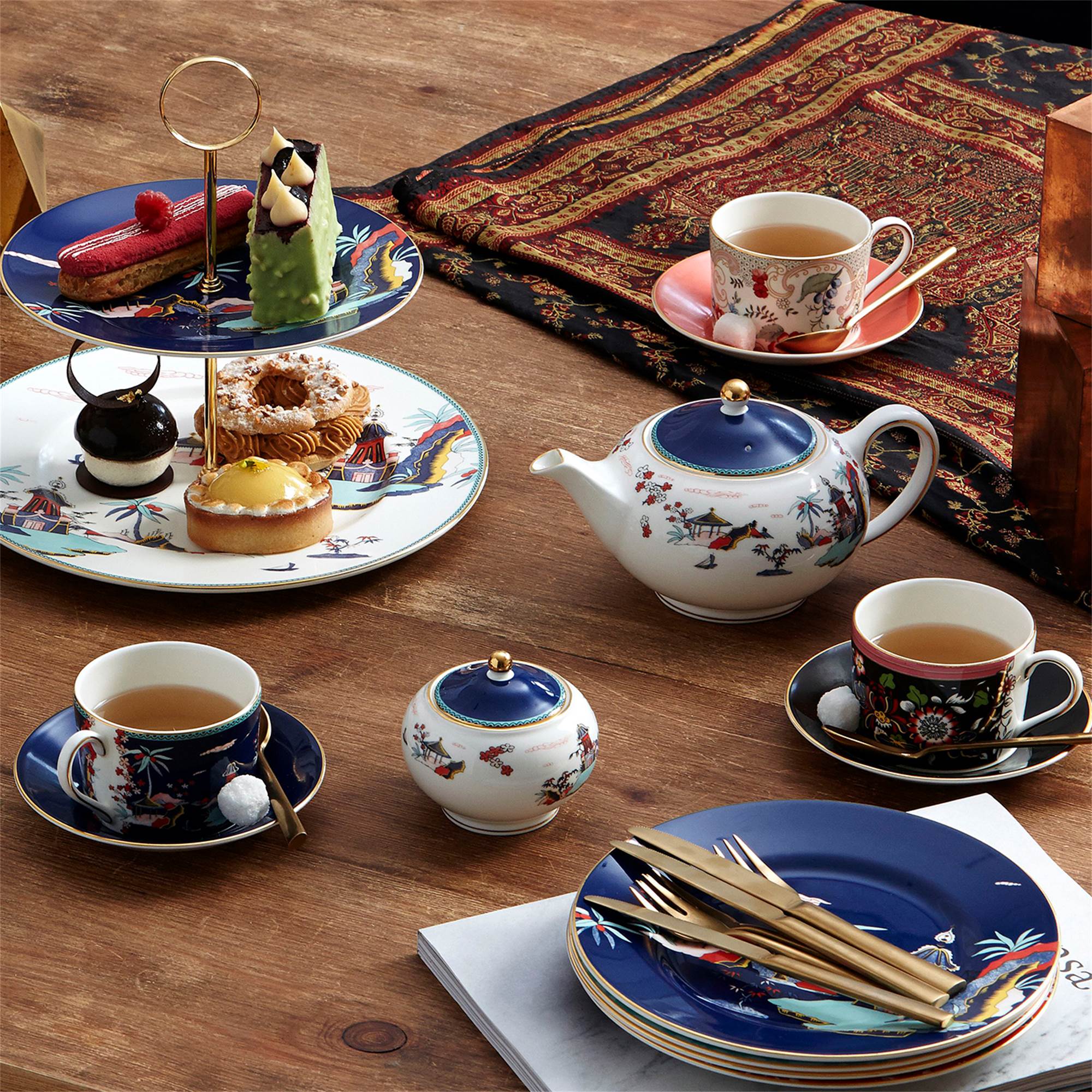 Wonderlust Teacup and Saucer (Set of 4) - Image 2