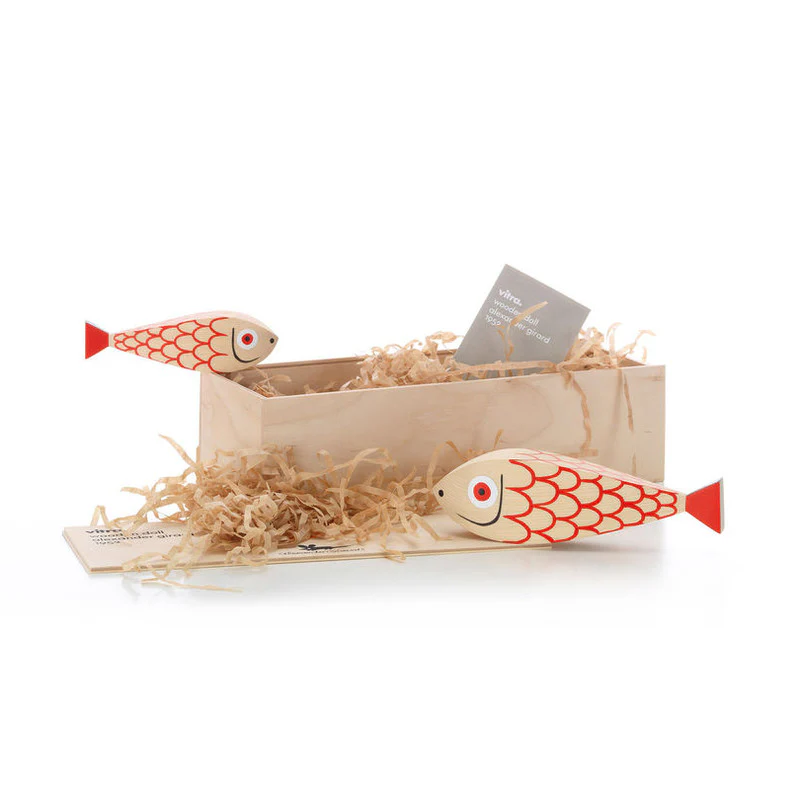 Wooden Doll Mother Fish and Child - Image 5