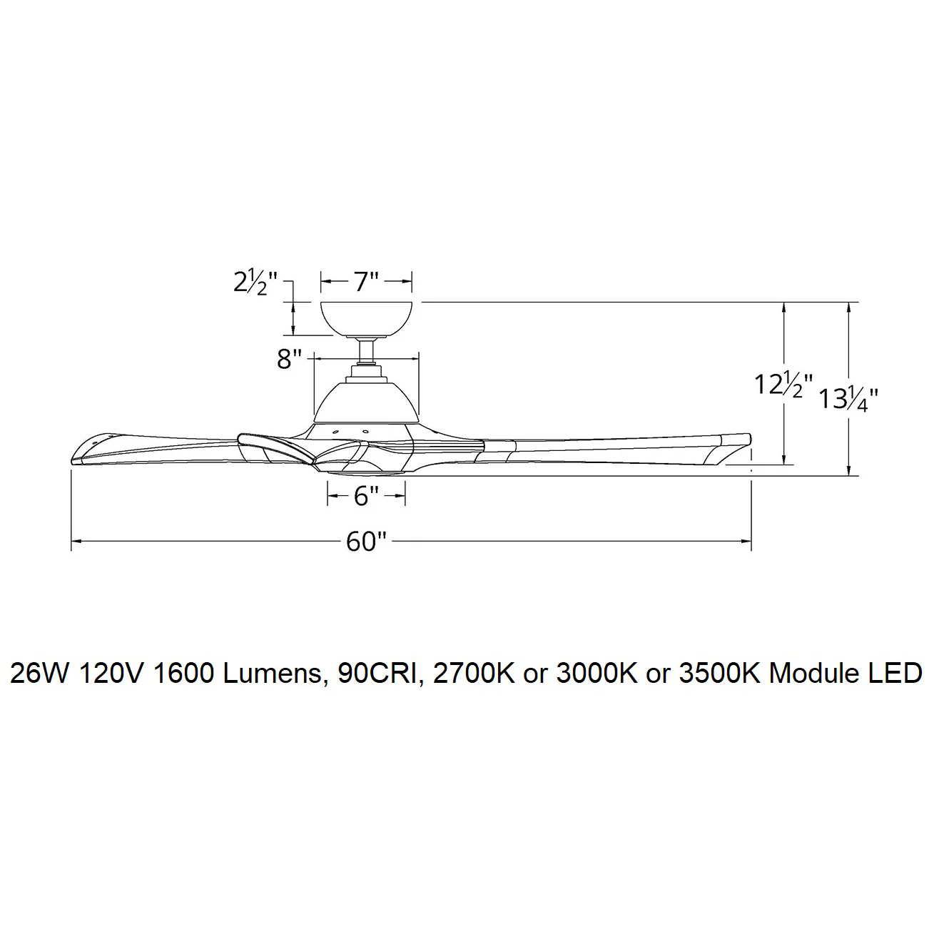 Woody Indoor/Outdoor LED Smart Ceiling Fan - Image 12