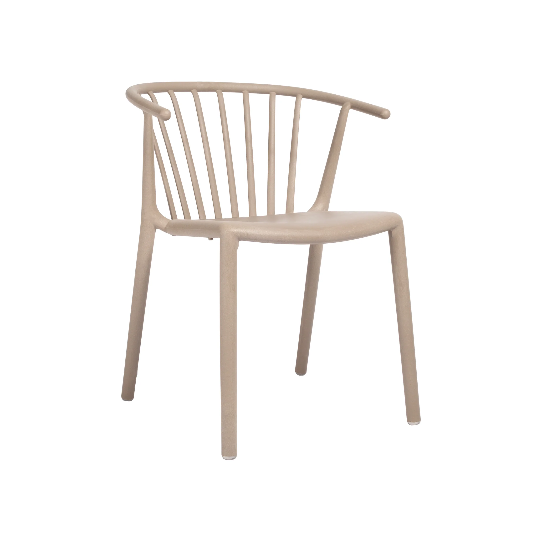 Woody Eco Recycled Stacking Outdoor Dining Chair (Set of 4) - Image 3