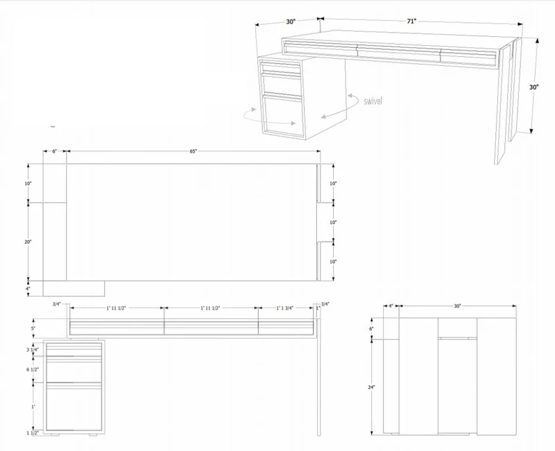 Writing Unit Desk - Image 13