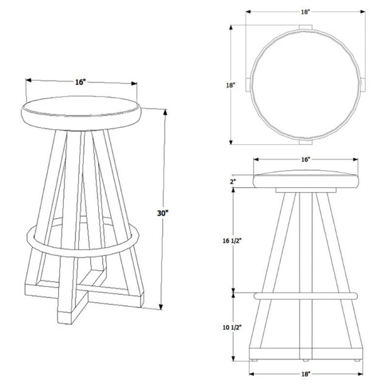 X Bar Stool - Image 10