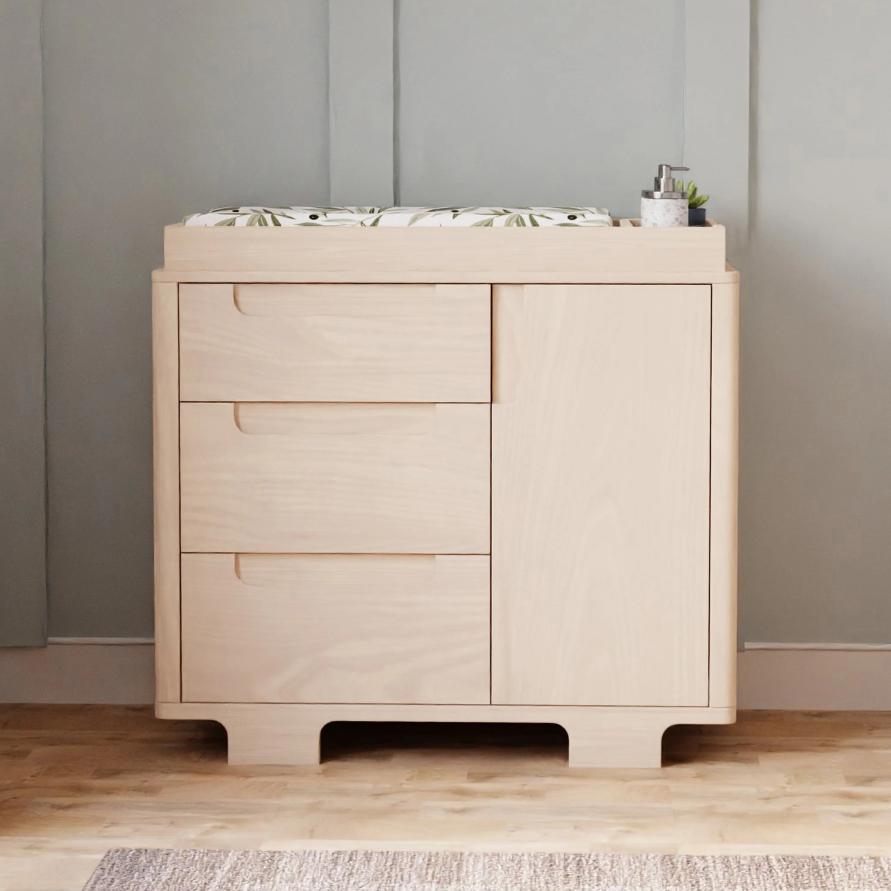 Yuzu 3-Drawer Changer Dresser with Removable Changing Tray - Image 34