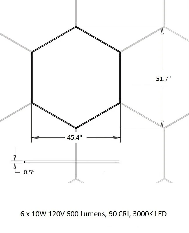 Z-Bar Honeycomb Pendant Light - Image 5